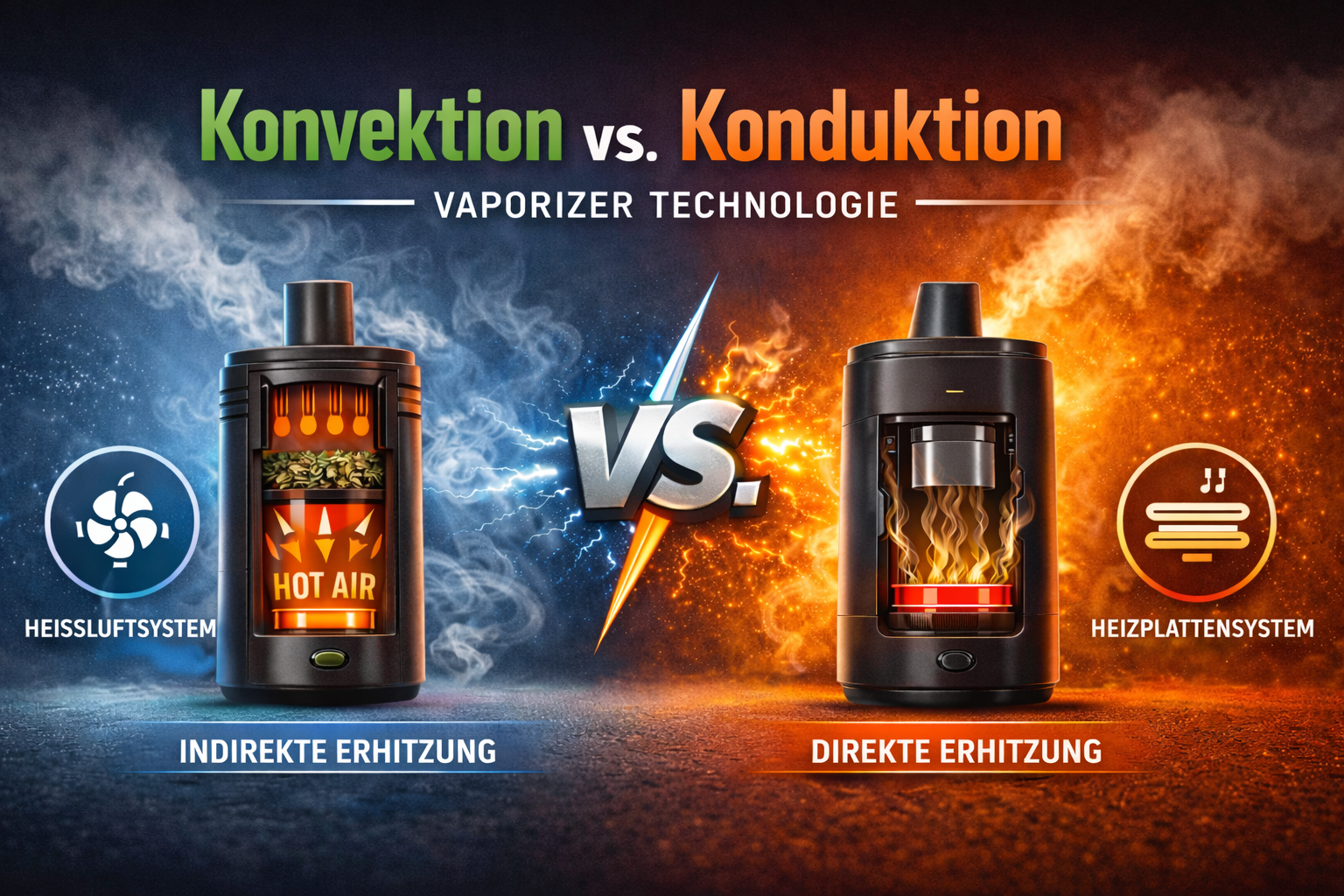 Konvektion vs. Konduktion