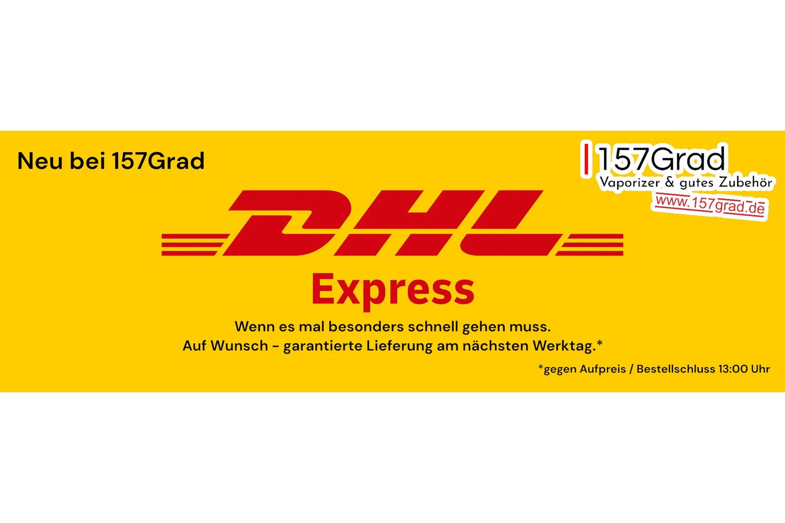 DHL Express bei 157Grad für noch schnelleren Versand