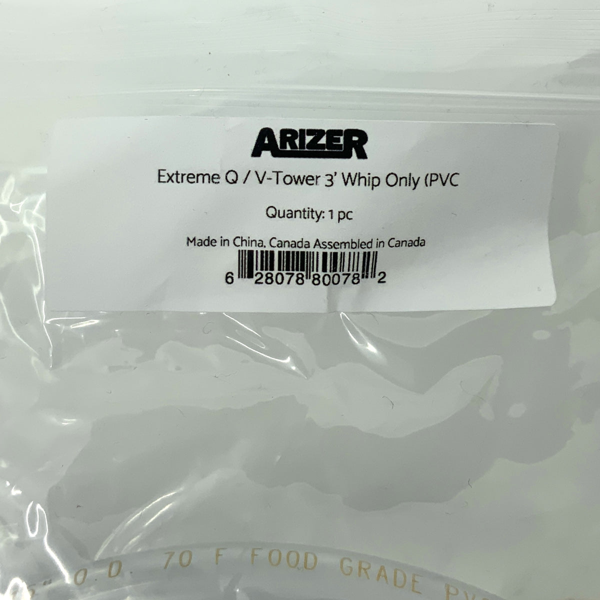 Arizer PVC Schlauch 90cm passend für Arizer XQ2, Extreme Q und V-Tower Etikett