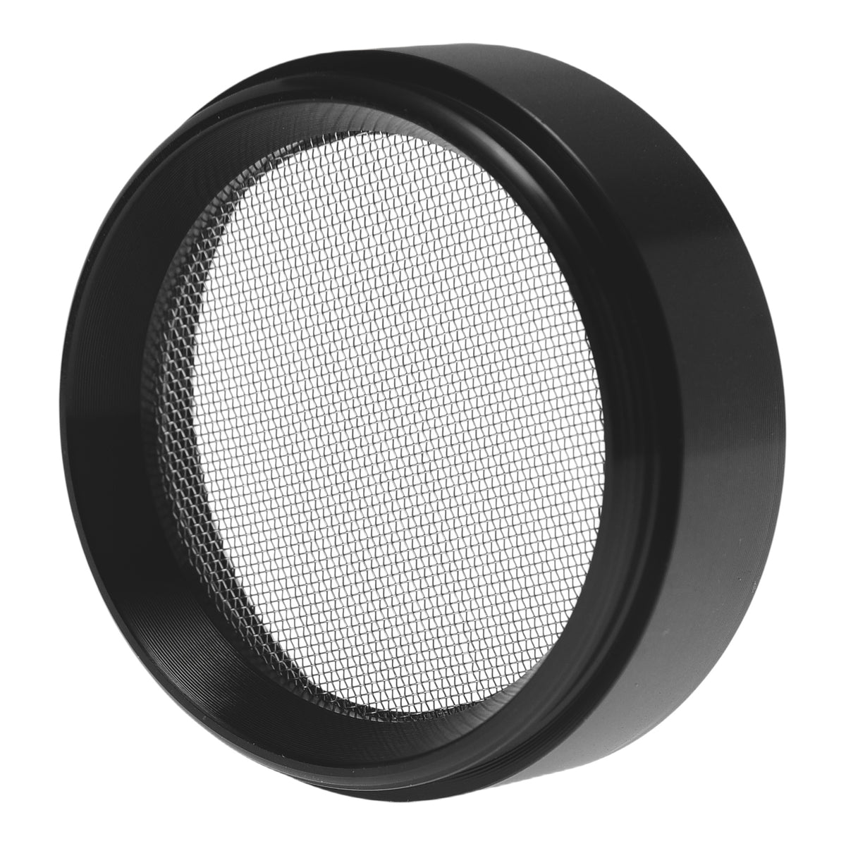 Near Dark Alu-Grinder konkav anodisiert 4-tlg Schwarz Sieb Details