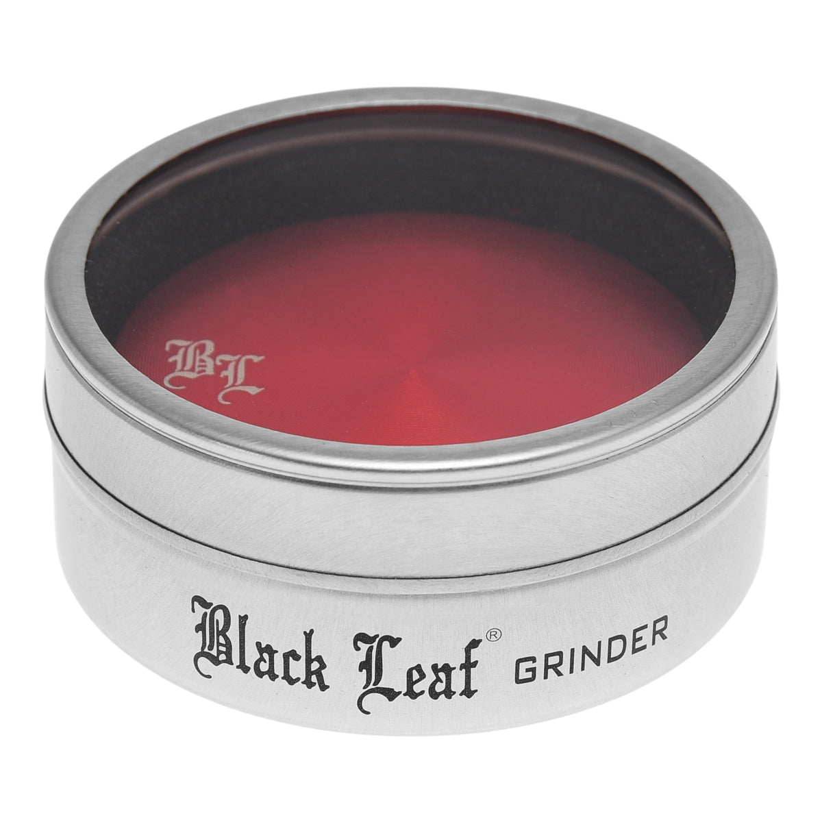 Black Leaf Alu Grinder 2 teilig Rot in Aufbewahrungsdose