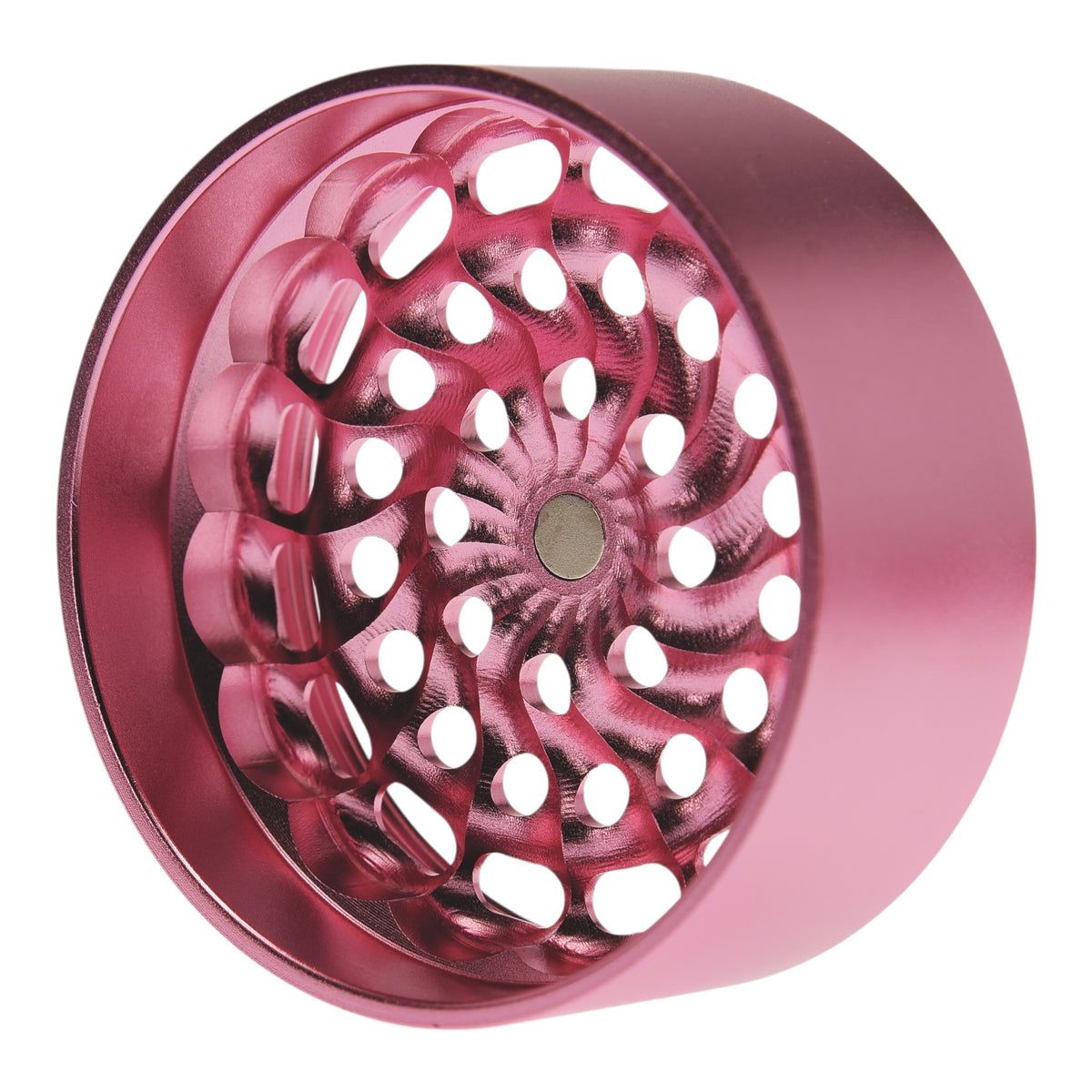 Black Leaf CNC Flowergrinder / Blumengrinder Rosa/Pink Details Mahlwerk