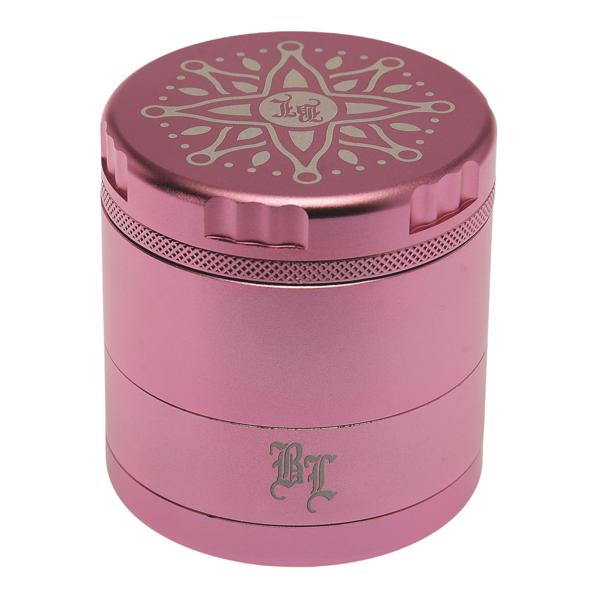 Black Leaf CNC Flowergrinder / Blumengrinder Rosa/Pink