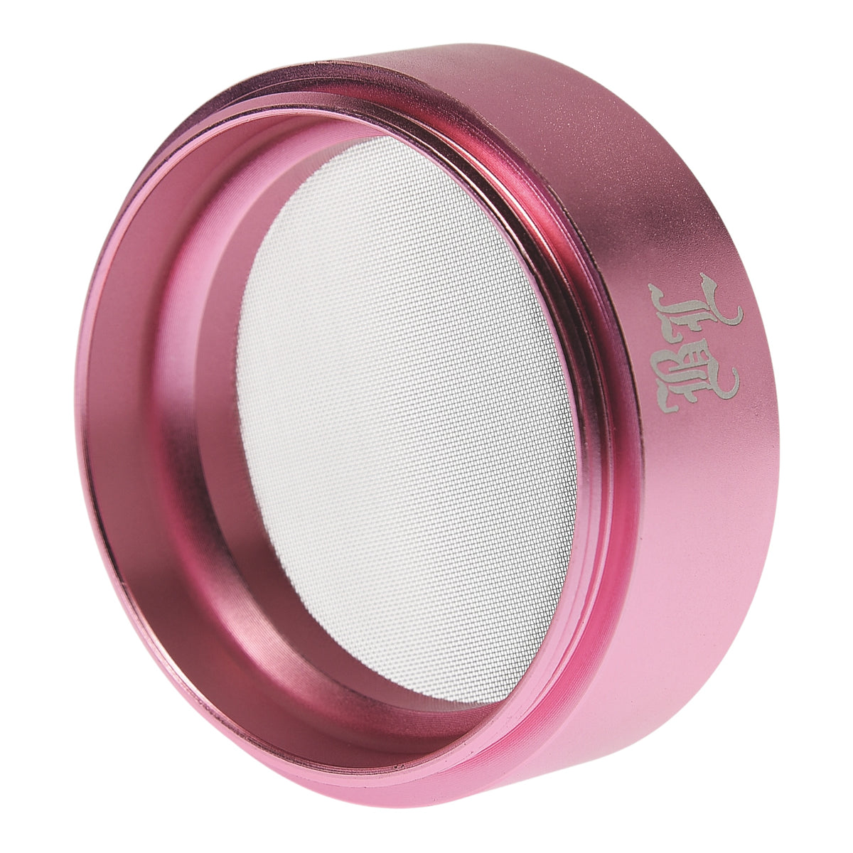Black Leaf CNC Flowergrinder / Blumengrinder Rosa/Pink Details Sieb mit Logo