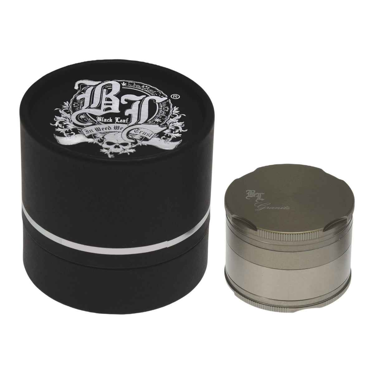 Black Leaf New Edge Granite Grinder 55mm mit Verpackung