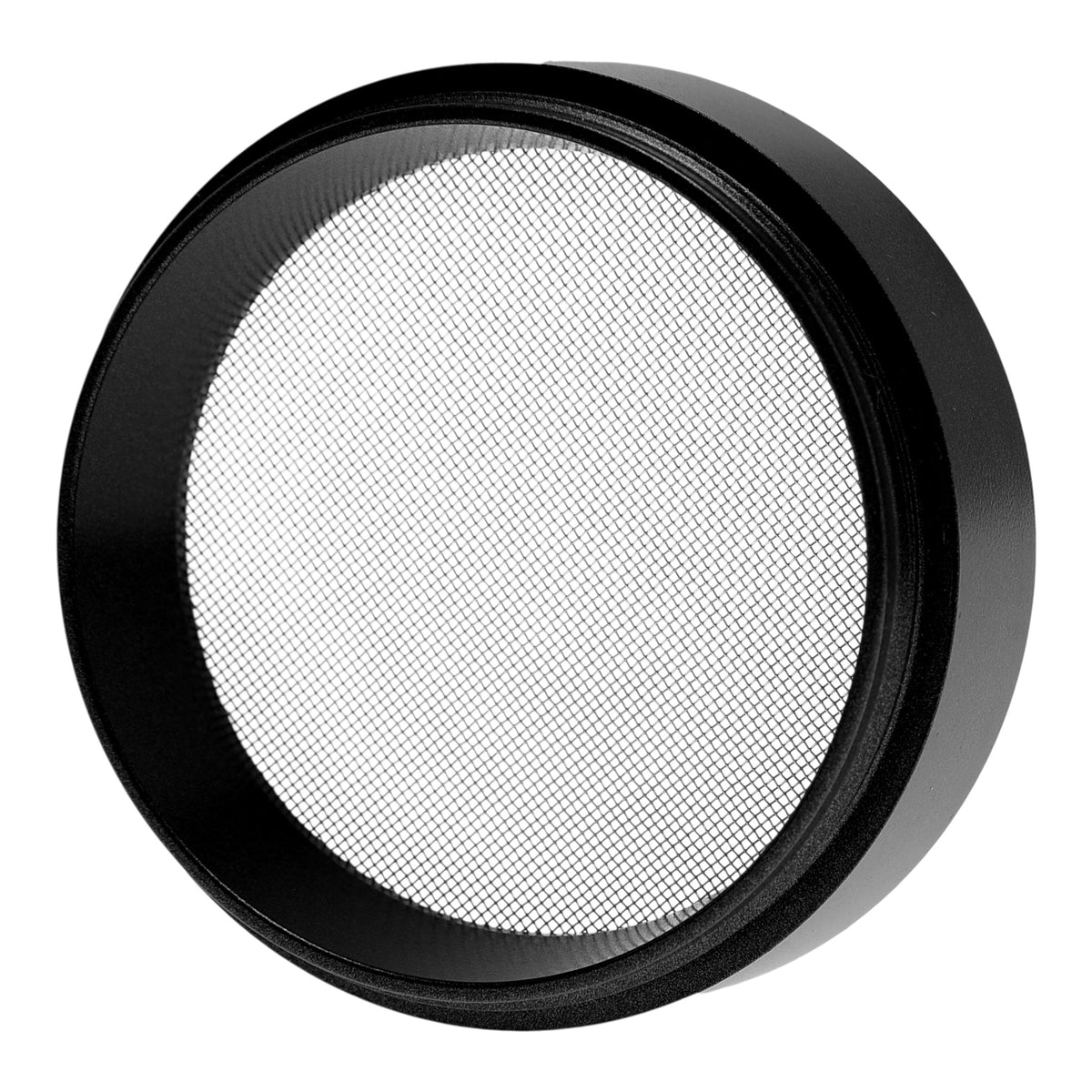 Black Leaf Lotus Grinder schwarz Details Sieb