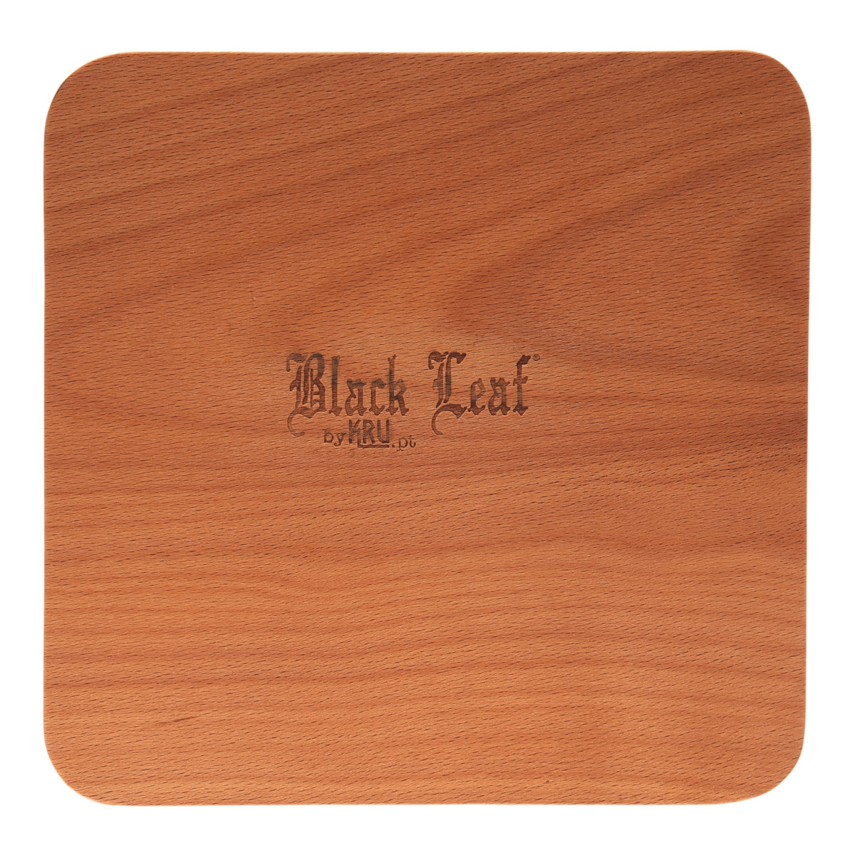 Black Leaf by KRU Holzbox Deckel logo