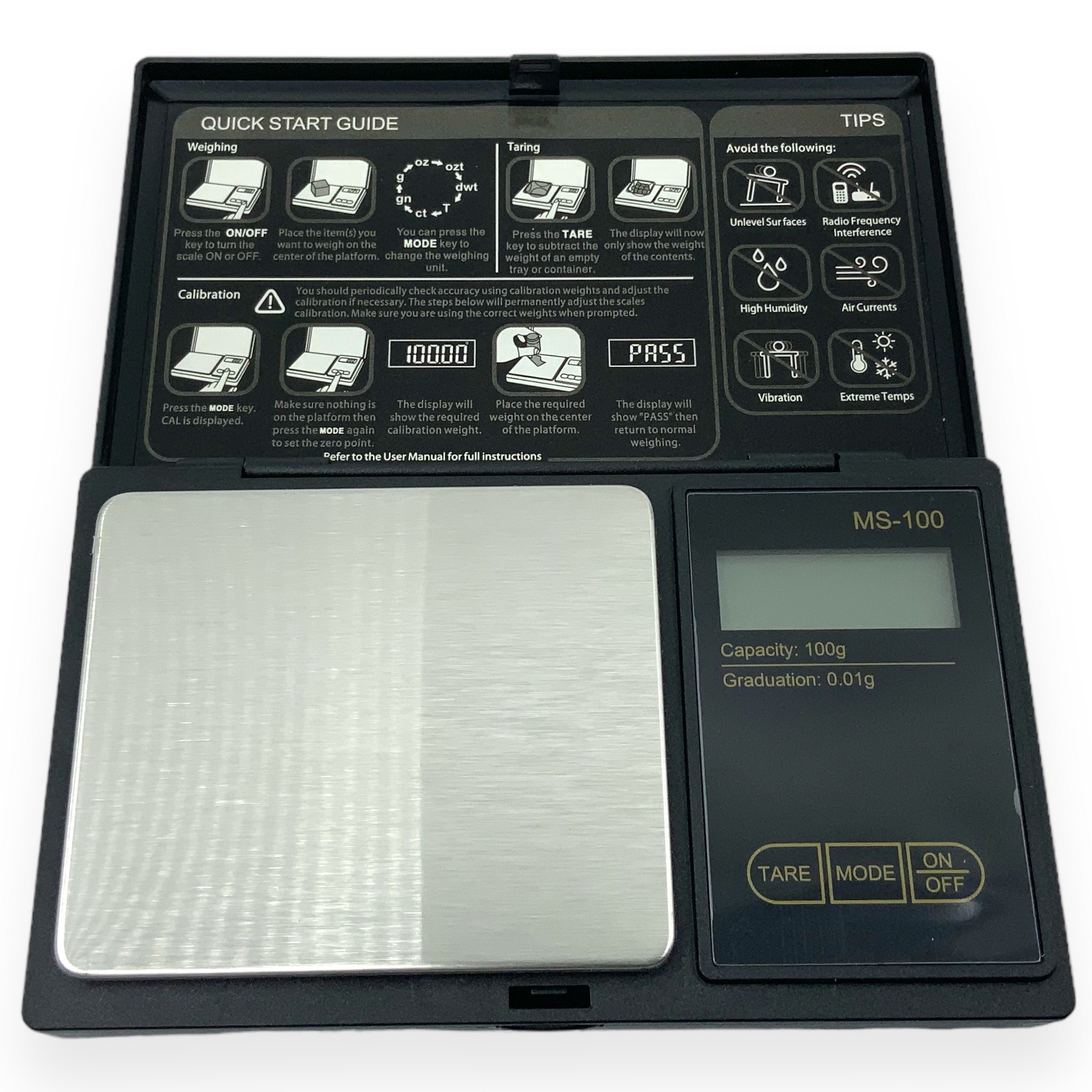 Black Leaf feinwaage Bon-MS geöffnet