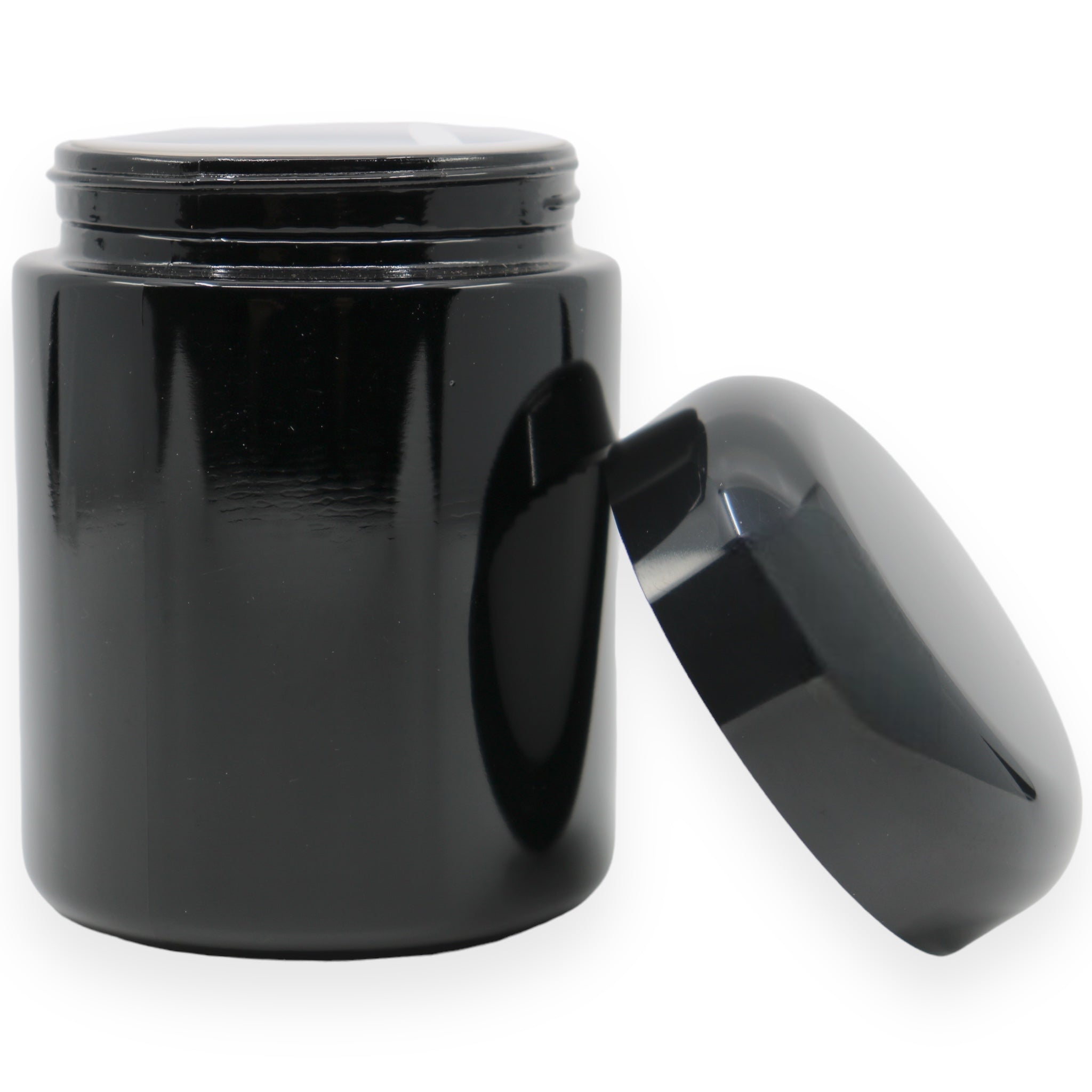 Blackleaf Violettglas Aufbewahrungsdose 250ml geöffnet