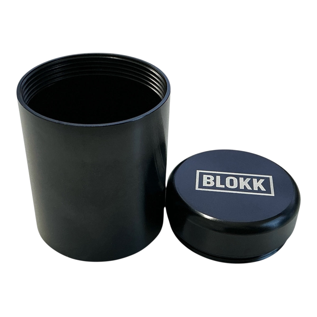 Blokk BNKR XL geöffet mit Deckel daneben Details logo