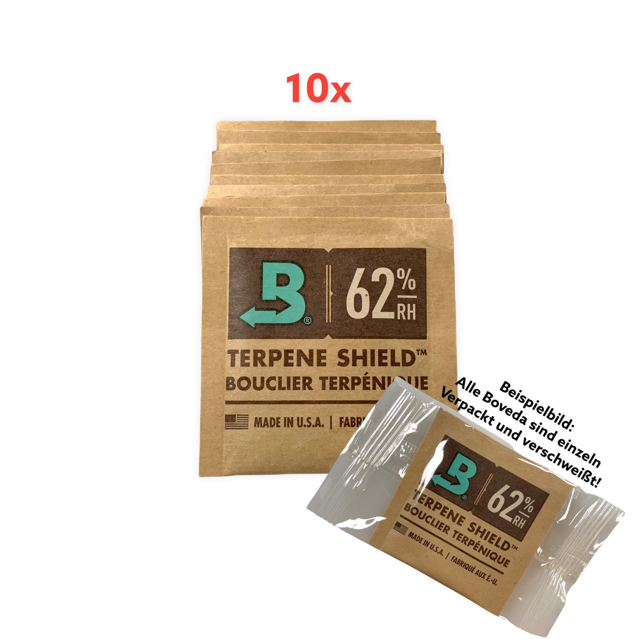 Boveda 62% 4 Gramm 10er Pack