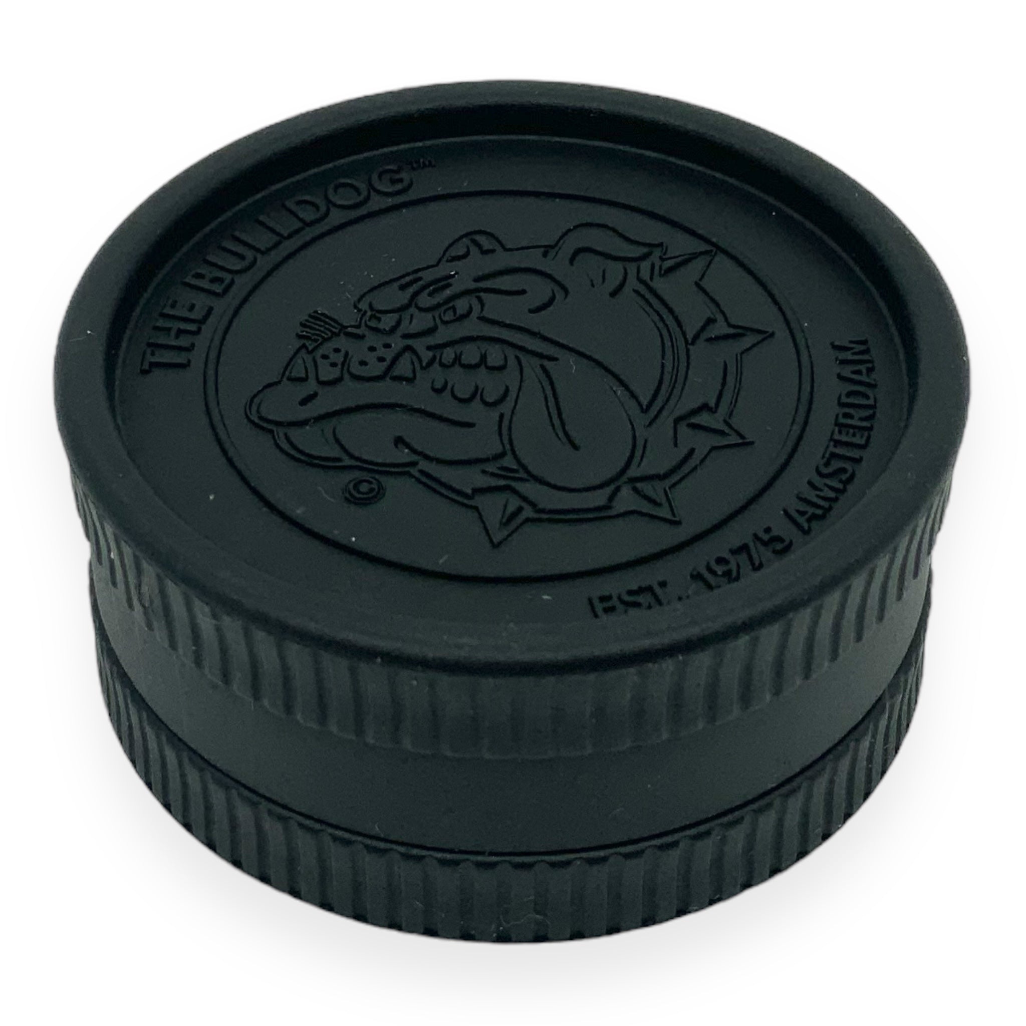 The Bulldog Eco Grinder Schwarz schräg von vorne geschlossen