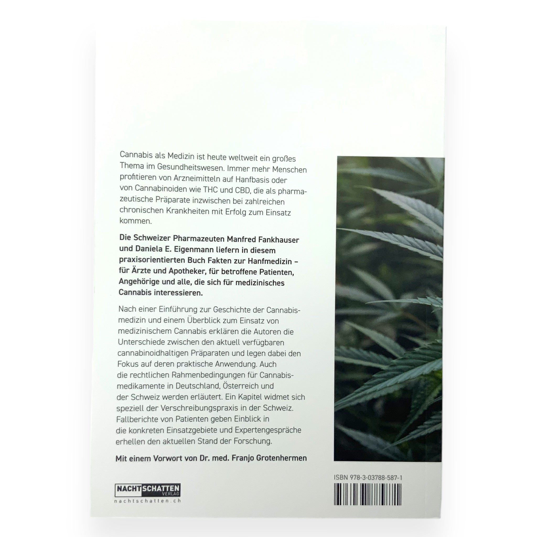 Cannabis in der Medizin Rückseite