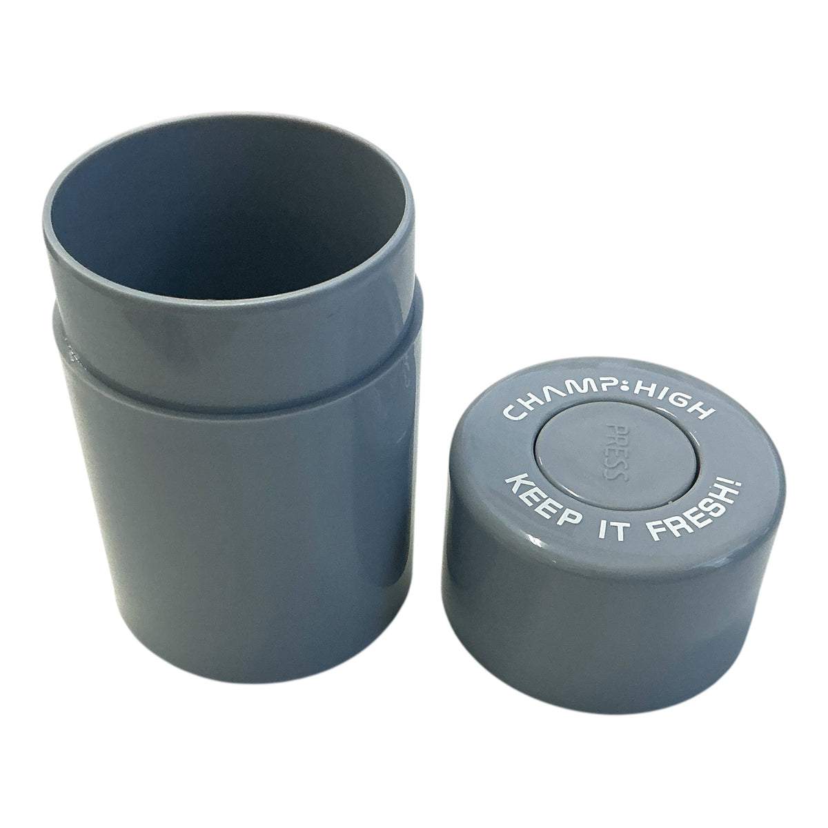 Champ High Plastik Vacuum-Box Grau geöffnet