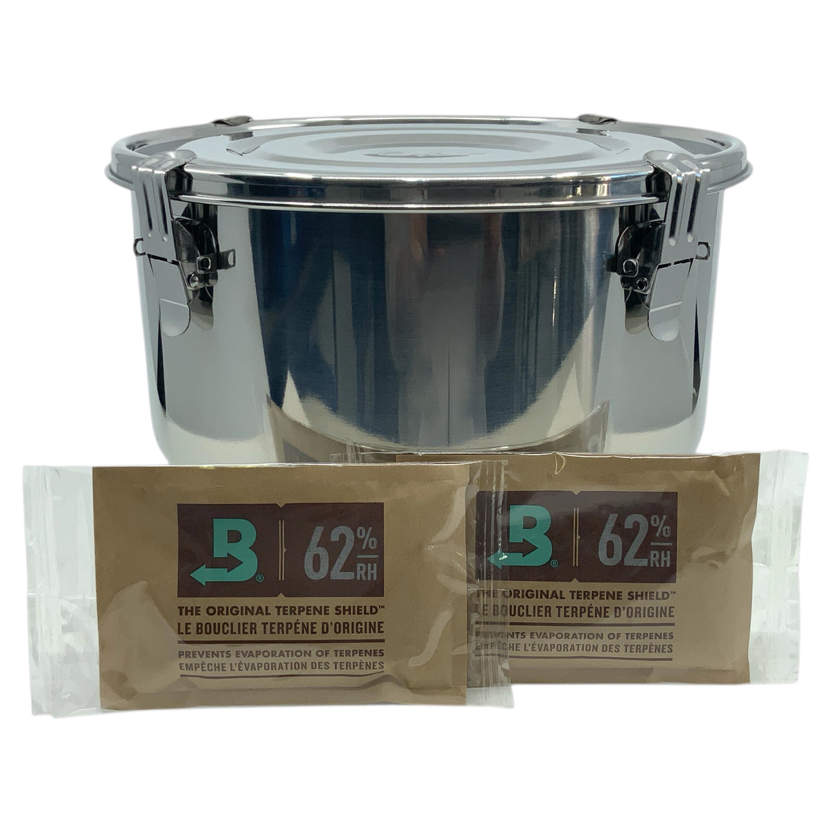 Cvault 8 Liter mit 2x Boveda 62% 67 Gramm