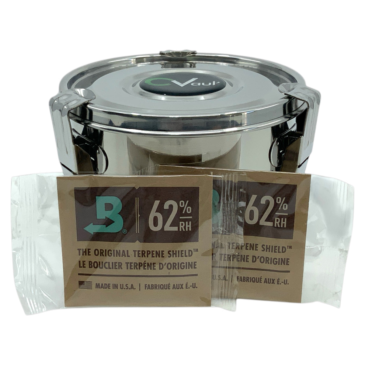 Cvault 0,95 Liter mit 2x Boveda 62% 8 Gramm