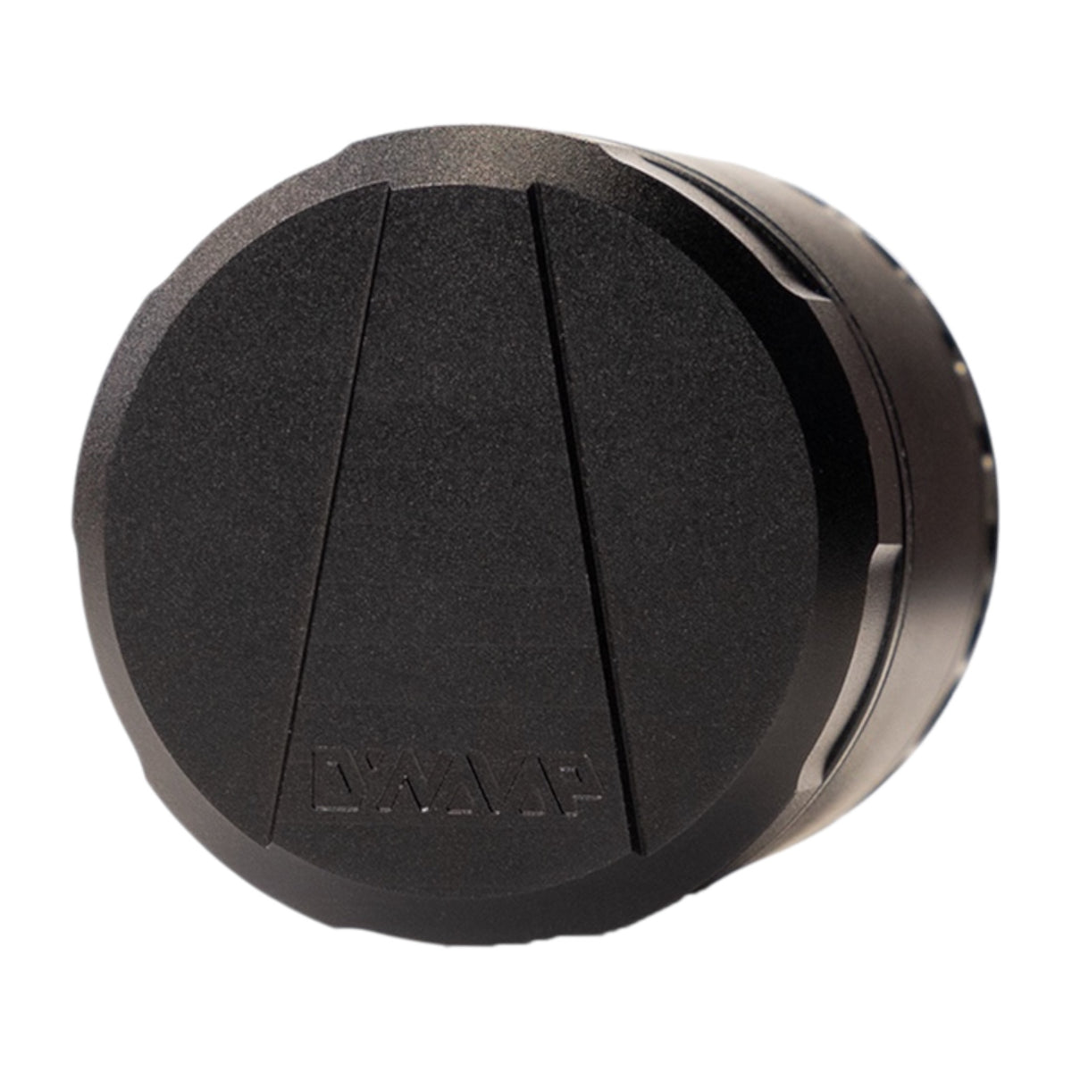 DynaVap DynaGrind Schwarz Details Deckel mit Dynavap Logo