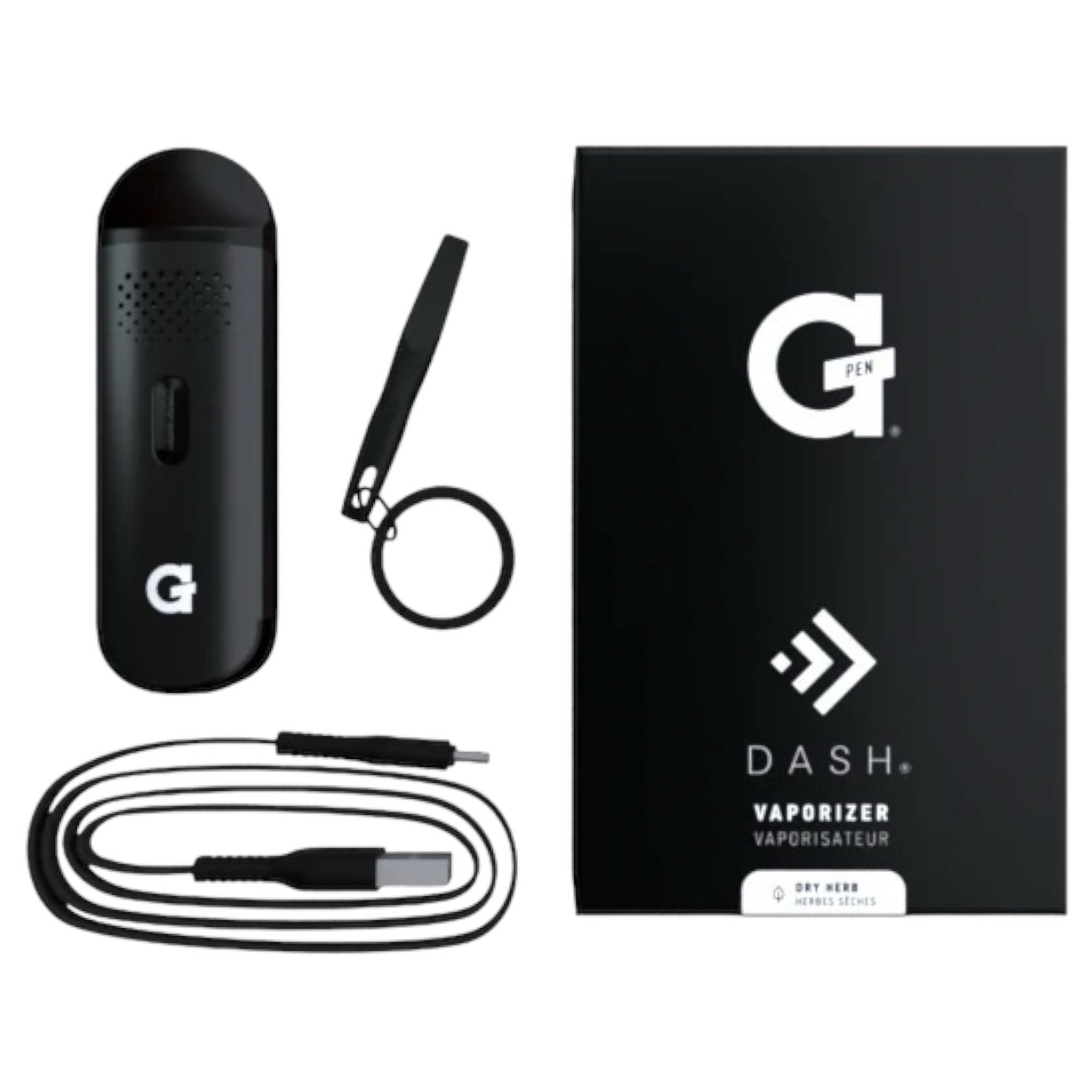 G Pen Dash schwarz mit Zubehör und Verpackung