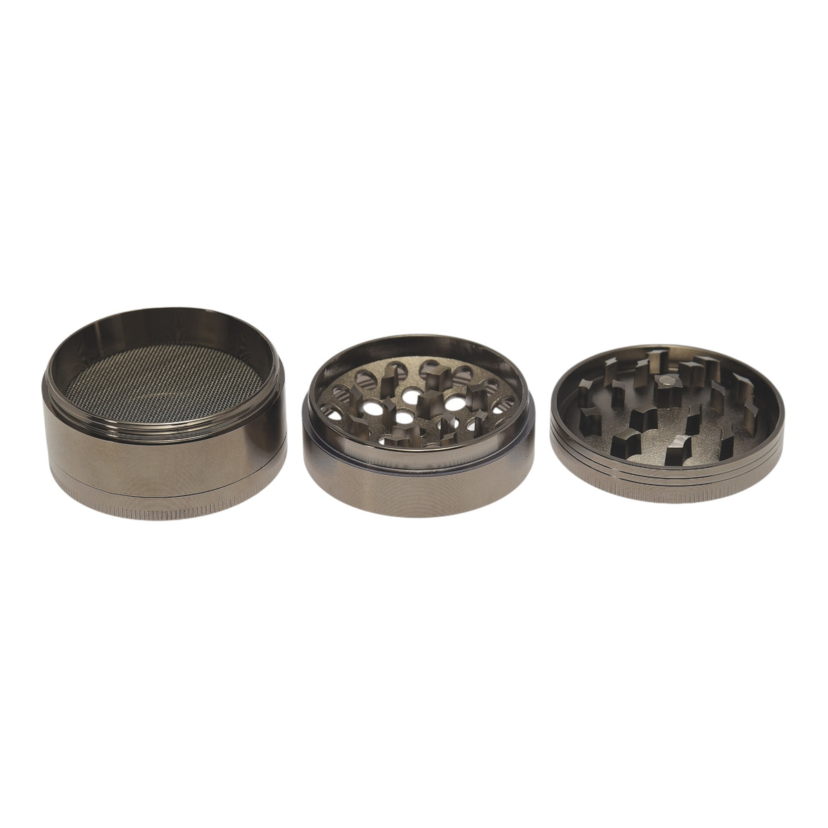 Near Dark Alu-Grinder konkav grau 4-tlg.