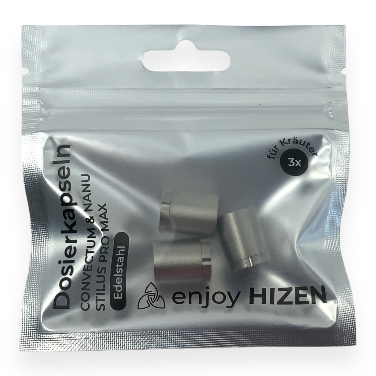 HIZEN 3er Set Kräuterkapseln für Convectum, Nanu und Stilus Pro Max in Verpackung Front