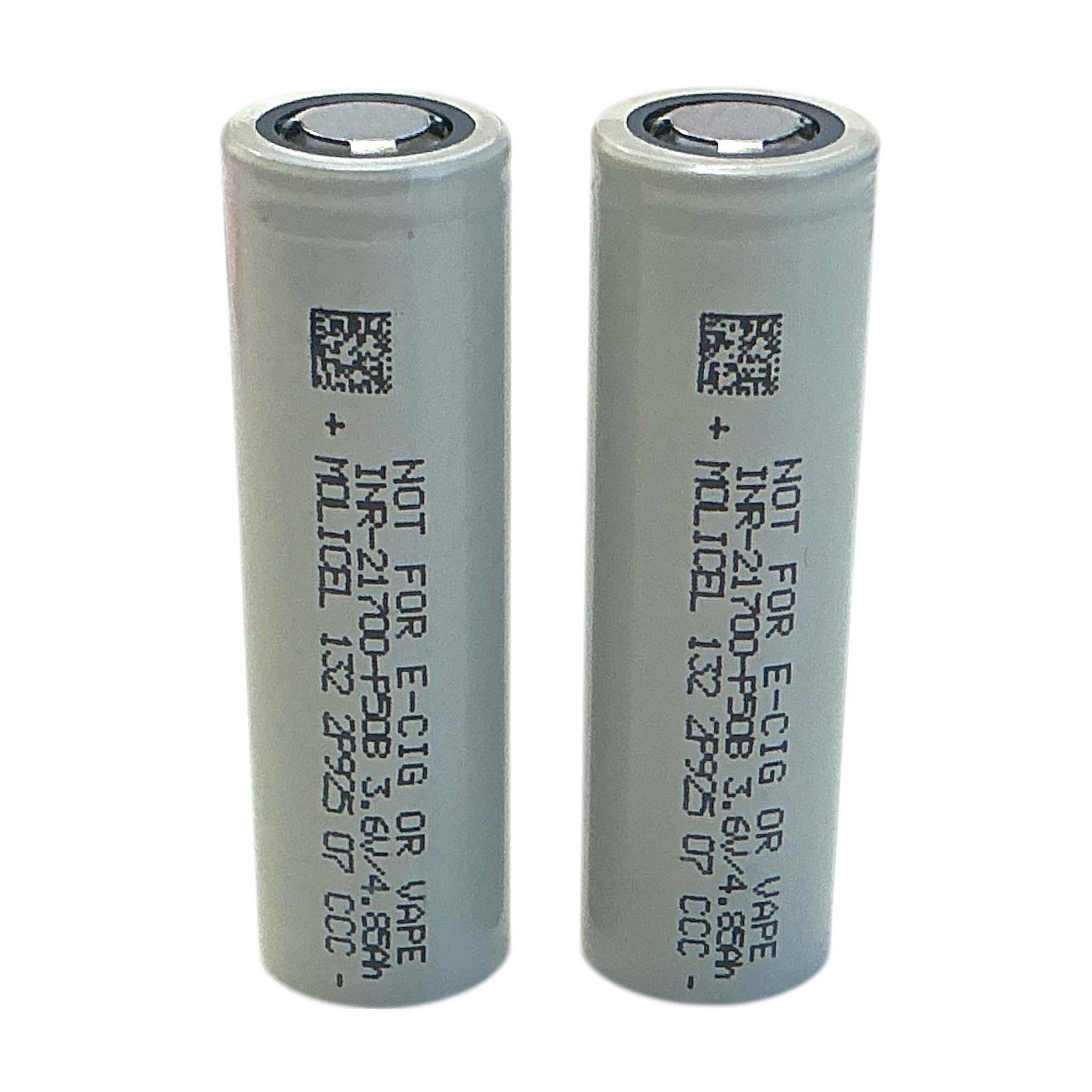 Molicel INR21700-P50B 5000mAh 50A Li-ion battery cell - set of 2 Molicel INR21700-P50B 5000mAh 50A Li-ion battery cell - set of 2