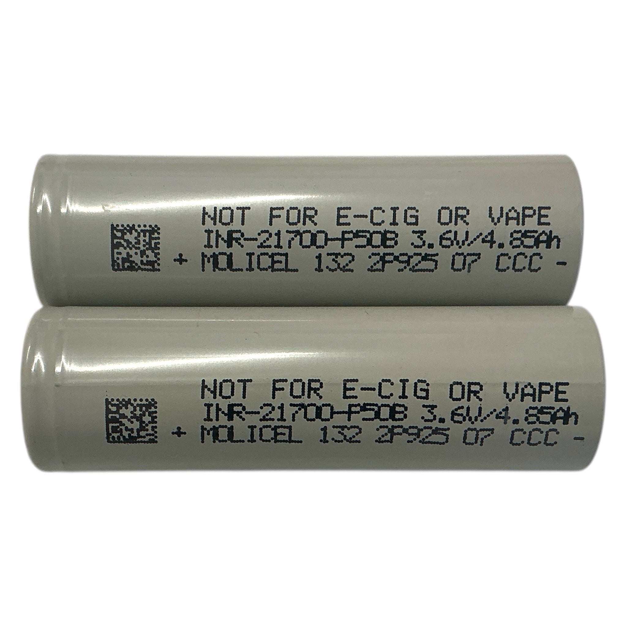 Molicell INR21700 5000mAh Akkus 2er Set liegend