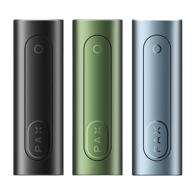 Pax Flow in 3 Farben - Onyx, Greenstone und Blue Haze