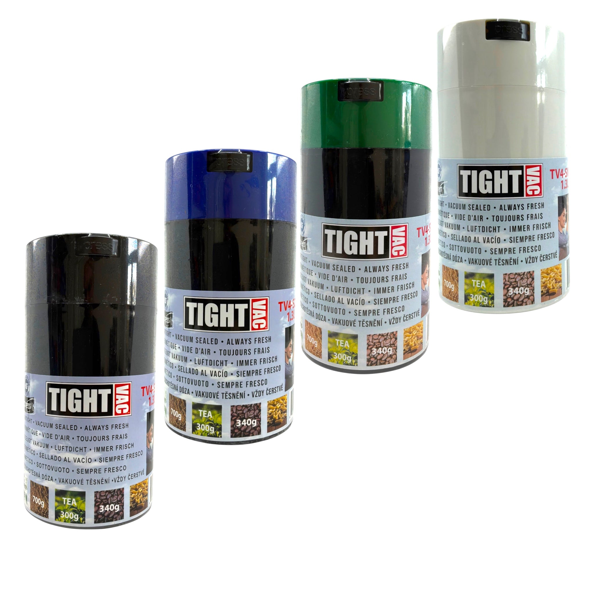 Tightpac Vitavac 1,3 L - luftdichter Vakuum-Container in drei Farb-Varianten