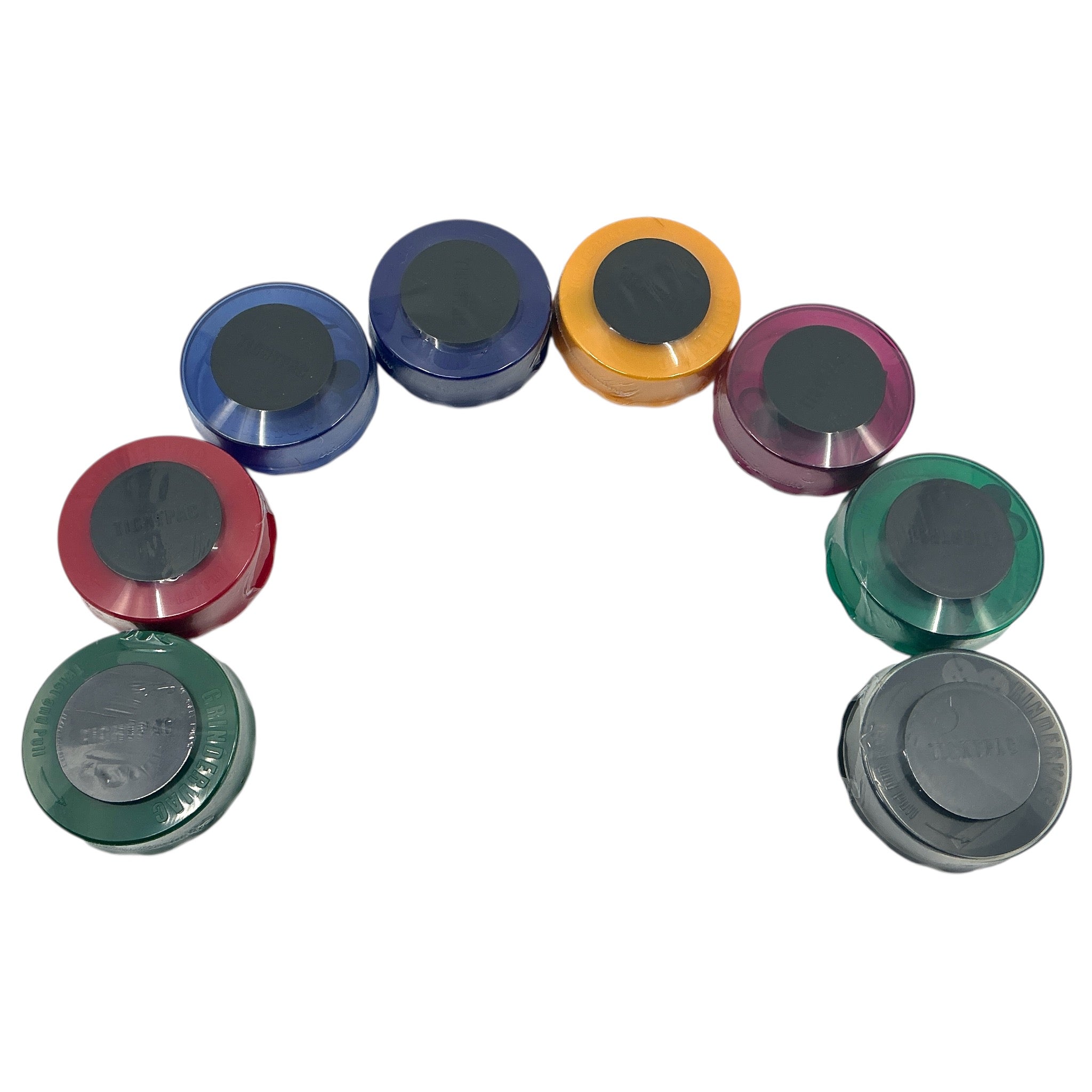 Tightpac Grindervac verschiedene Farben im Halbkreis