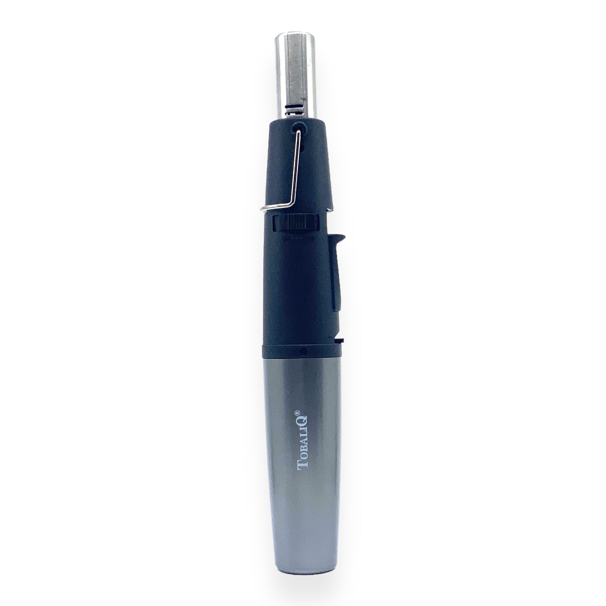 Tobaliq M4 Turbo JET Feuerzeug Metallic Silber