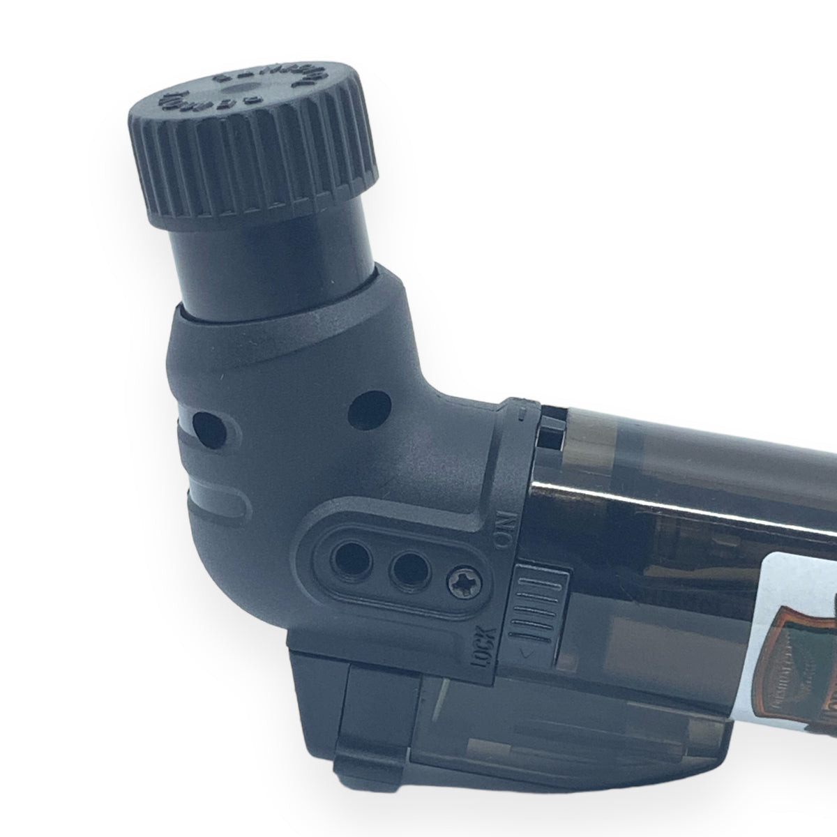 Tobaliq X6 XL Jetfeuerzeug Schwarz Details Lock Schalter