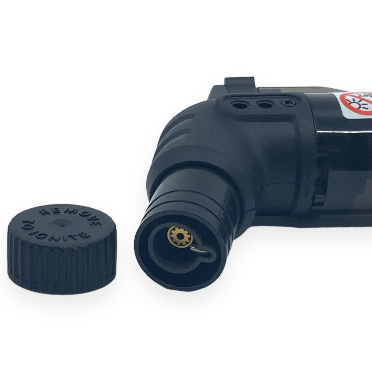 Tobaliq X6 XL Jetfeuerzeug Schwarz Details Brenner