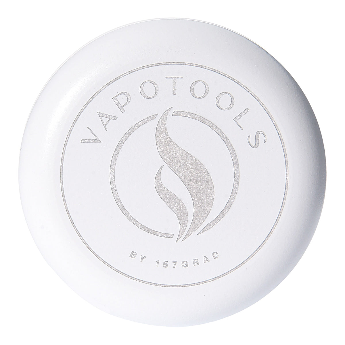 Vapotools by 157Grad Ceramic Herb Grinder 4teilig Weiss Details Logo