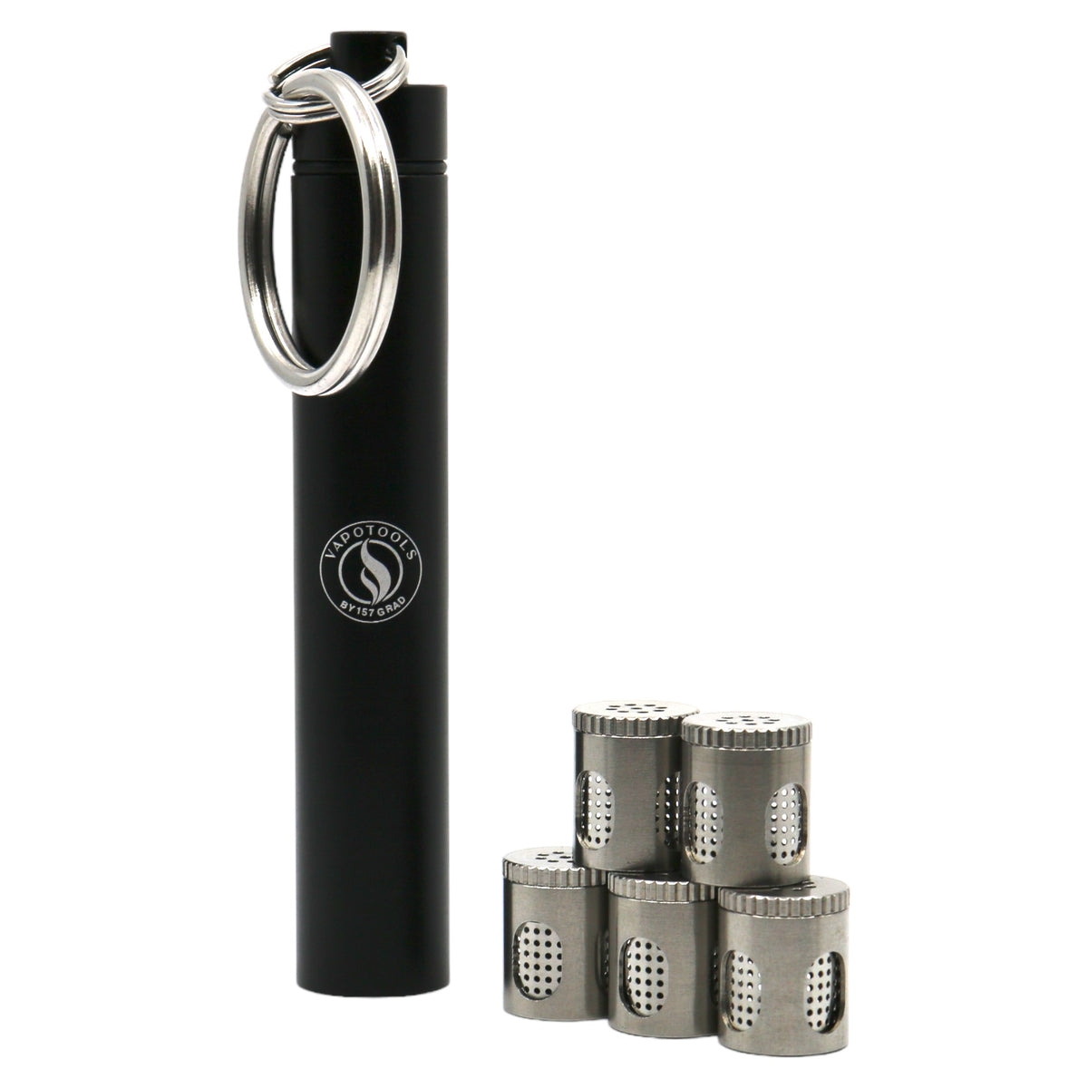 Wolkenkraft Äris - Starter Saver Set incl. 5 x Vapotools stainless steel dosing capsules in a dosing capsule container