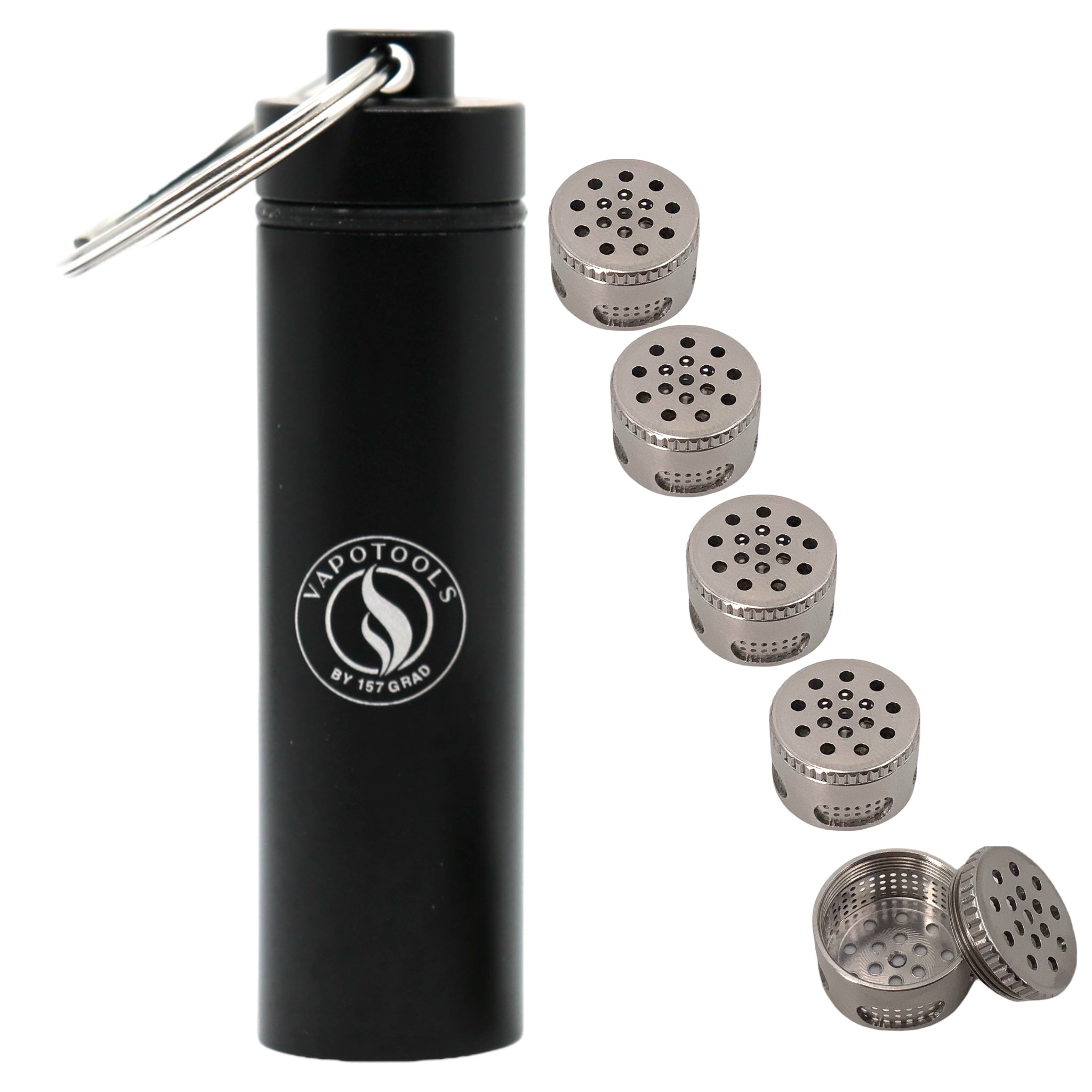 Vapotools by 157Grad stainless steel dosing capsules for screwing & Vapotools by 157Grad stainless steel dosing capsules for screwing &