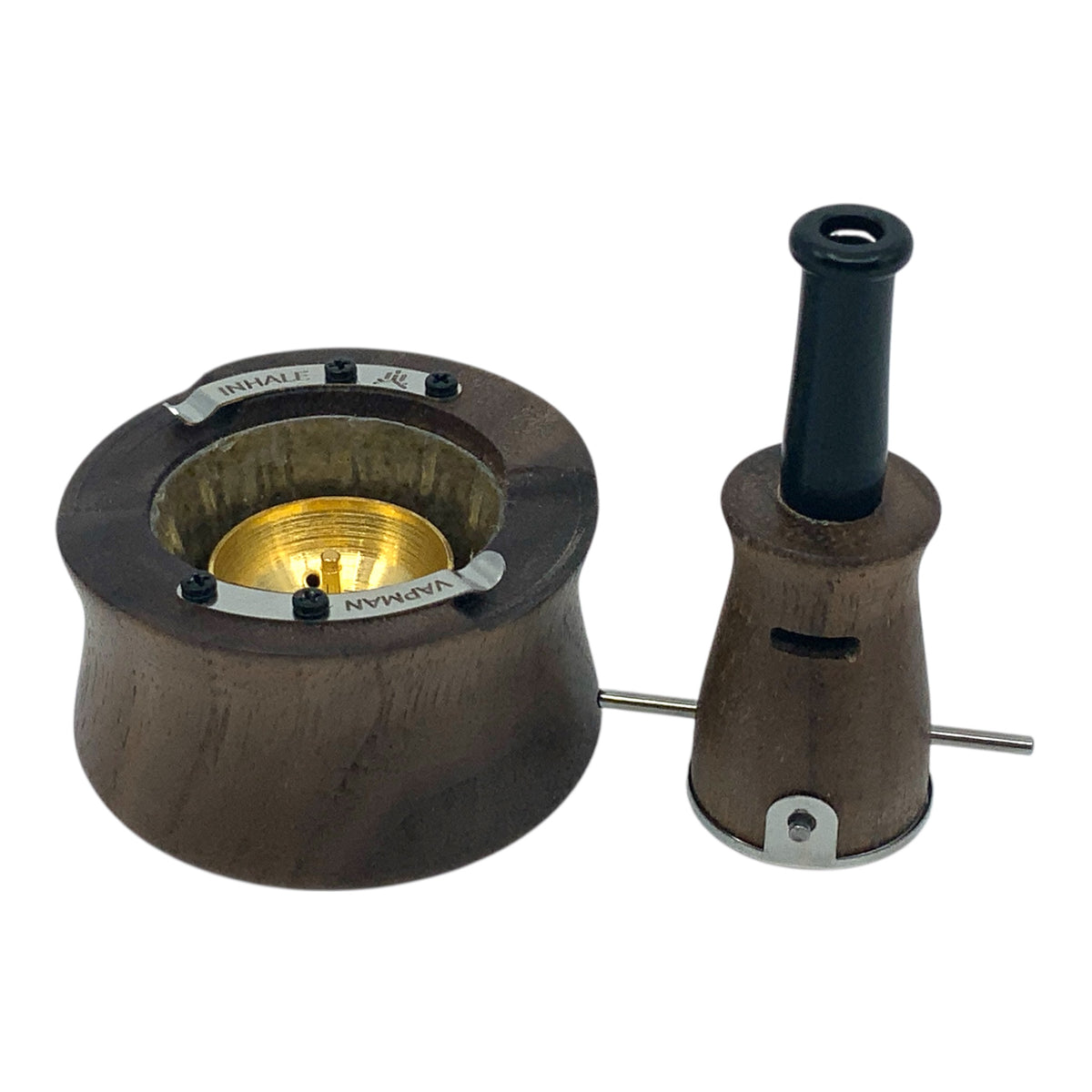 Inhale Vapman Click Classic Vaporizer Walnuss Oberteil abgenommen