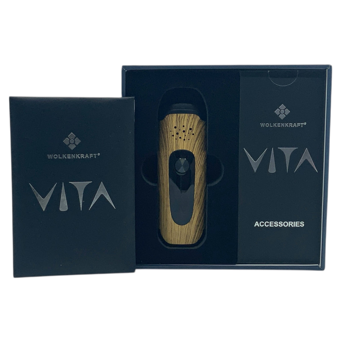 Wolkenkraft Vita Holzoptik in der Verpackung mit Details