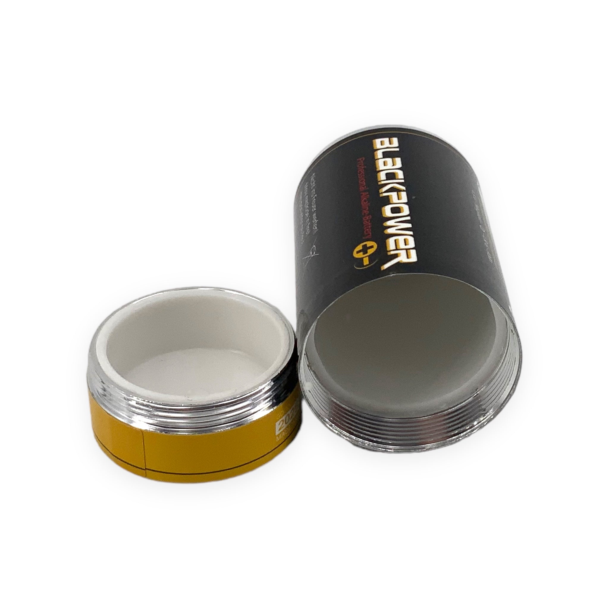 Batterieattrappe Typ D geöffnet