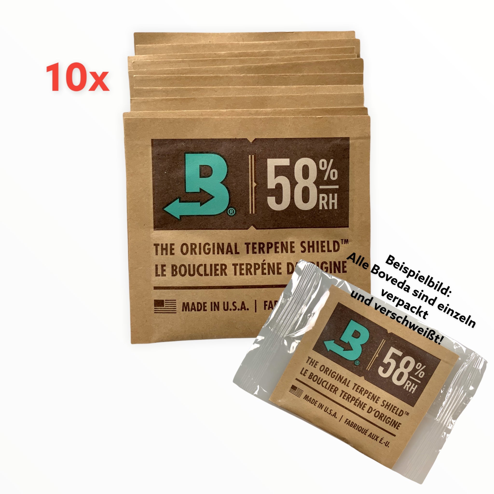 Boveda 58% 8 Gramm 10er Pack