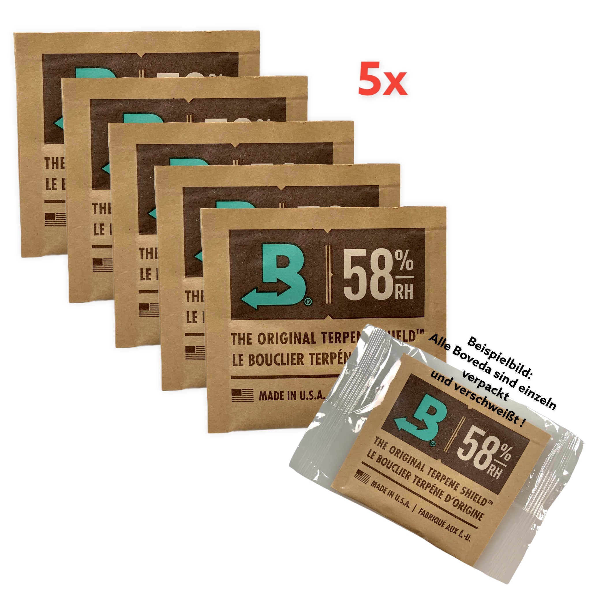 Boveda 58% 8 Gramm 5er Pack