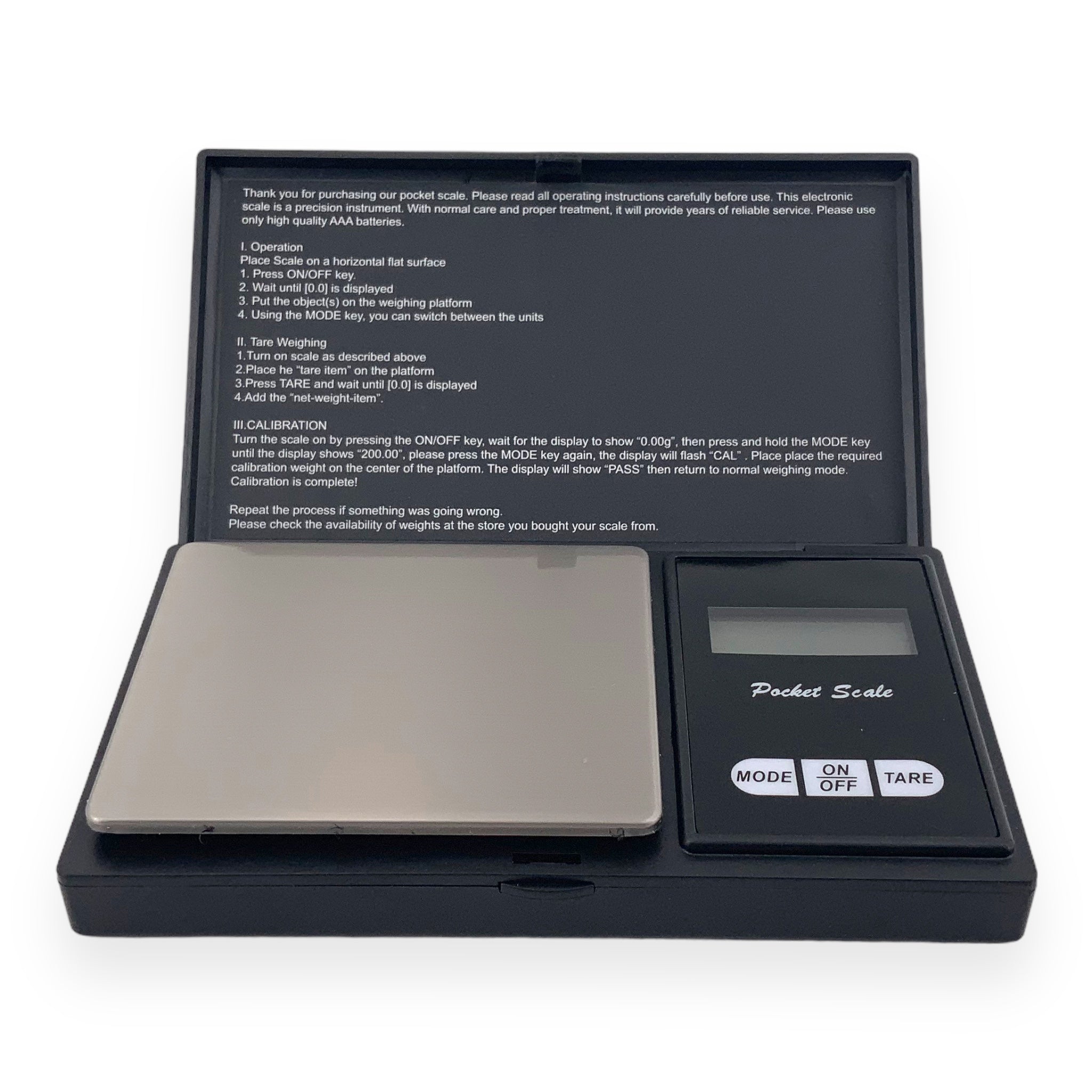 Smono S1 Feinwaage aufgeklappt