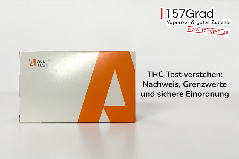 Verpackung eines THC-Schnelltests der Marke AllTest