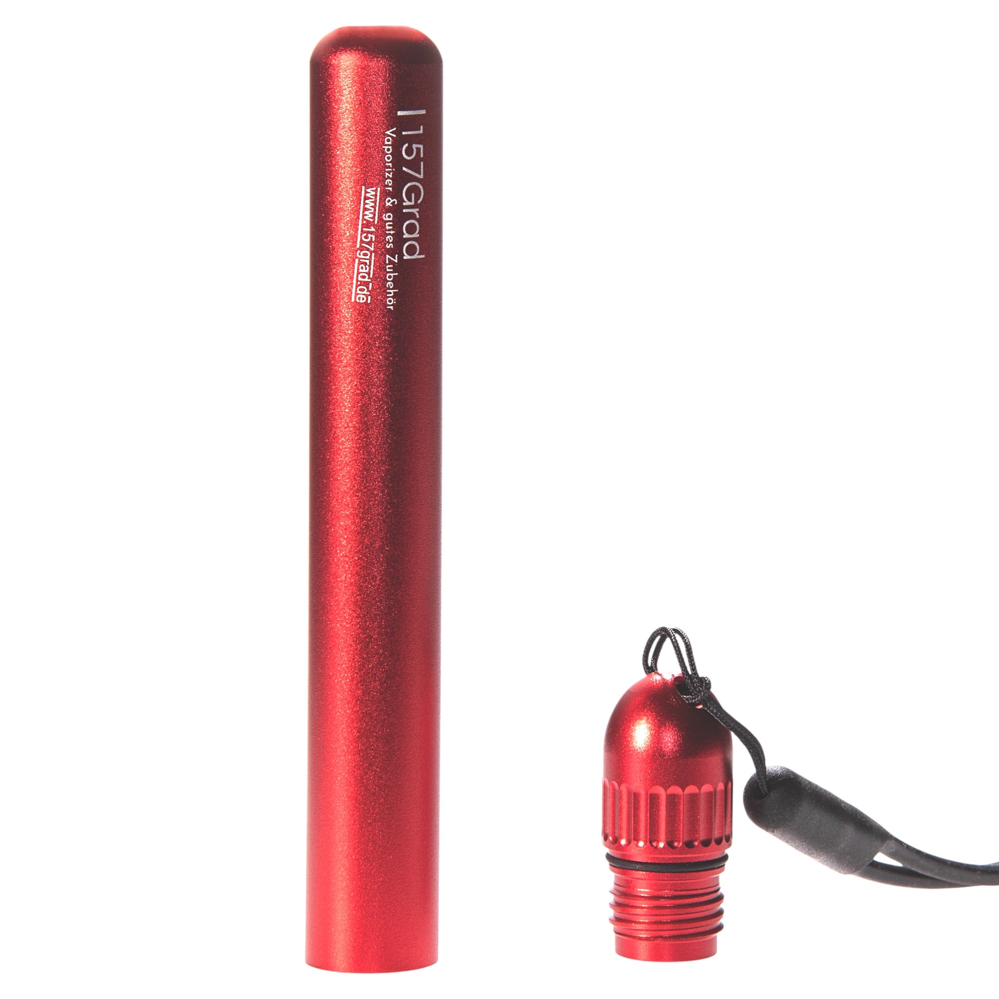 157Grad J-Tube Rot geöffnet beide Teile nebeneinander