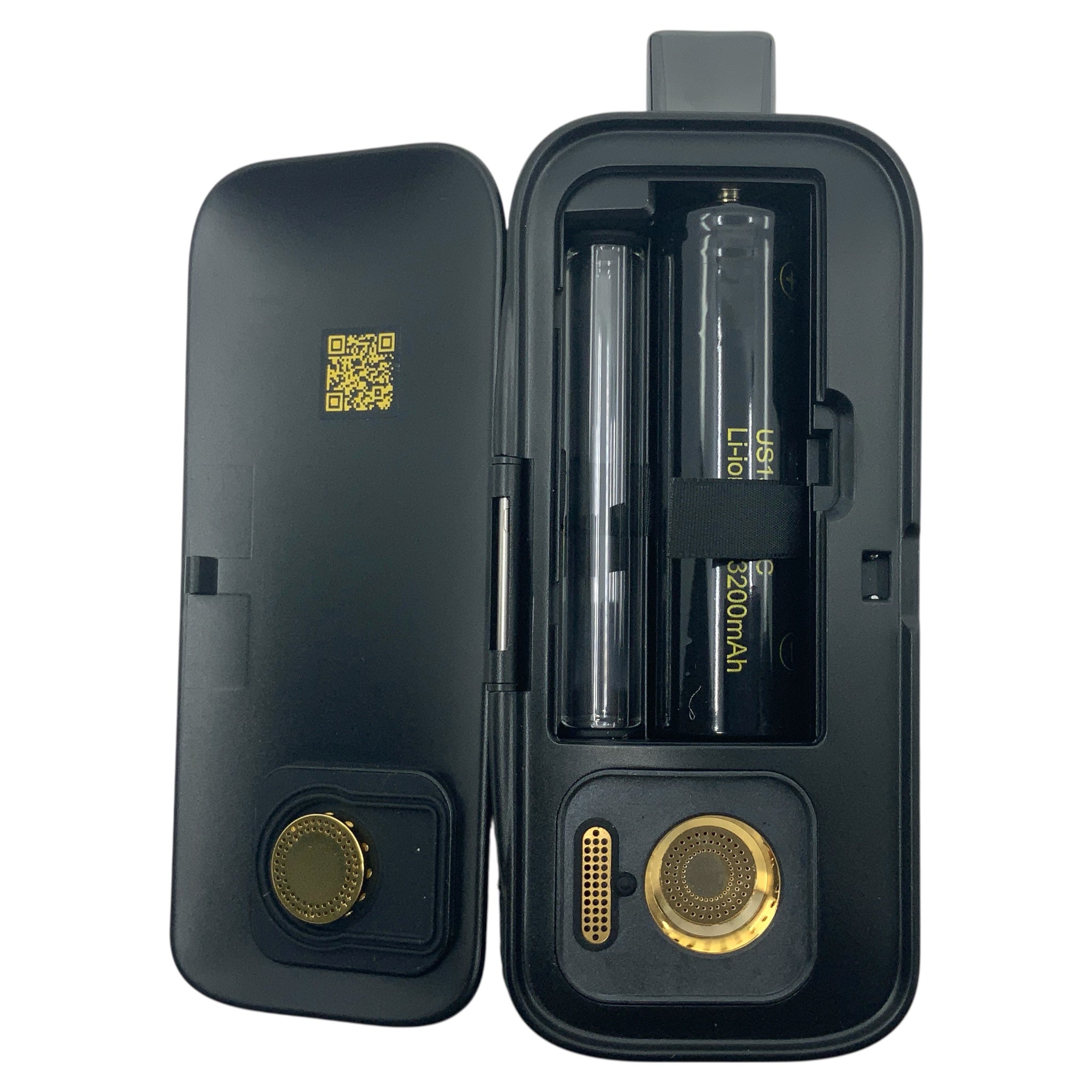 Airvape Legacy Pro Vaporizer senkrecht geöffnet Details Akkufach und Kammer