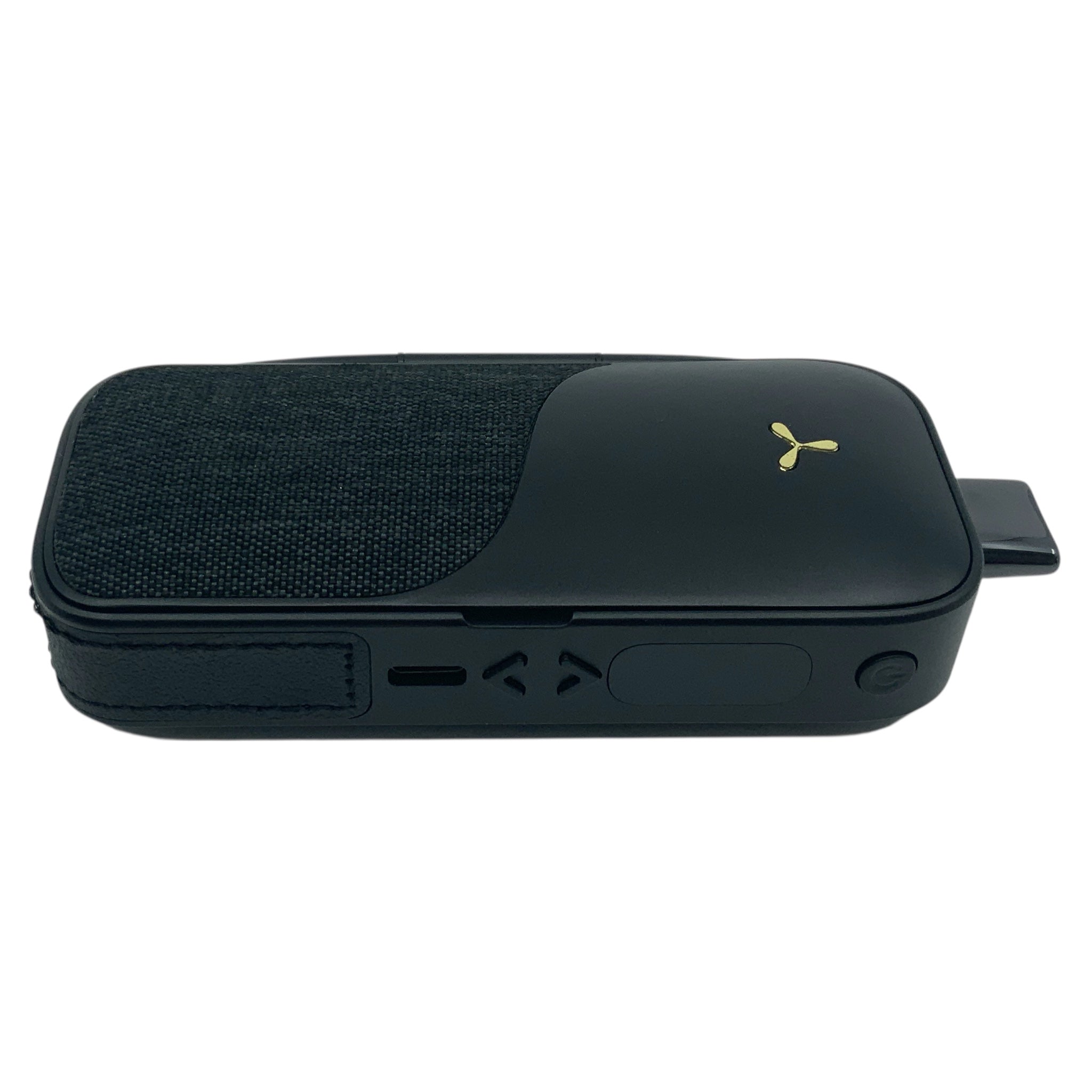 Airvape Legacy Pro Vaporizer  von der rechten Seite mit Knöpfen und Display