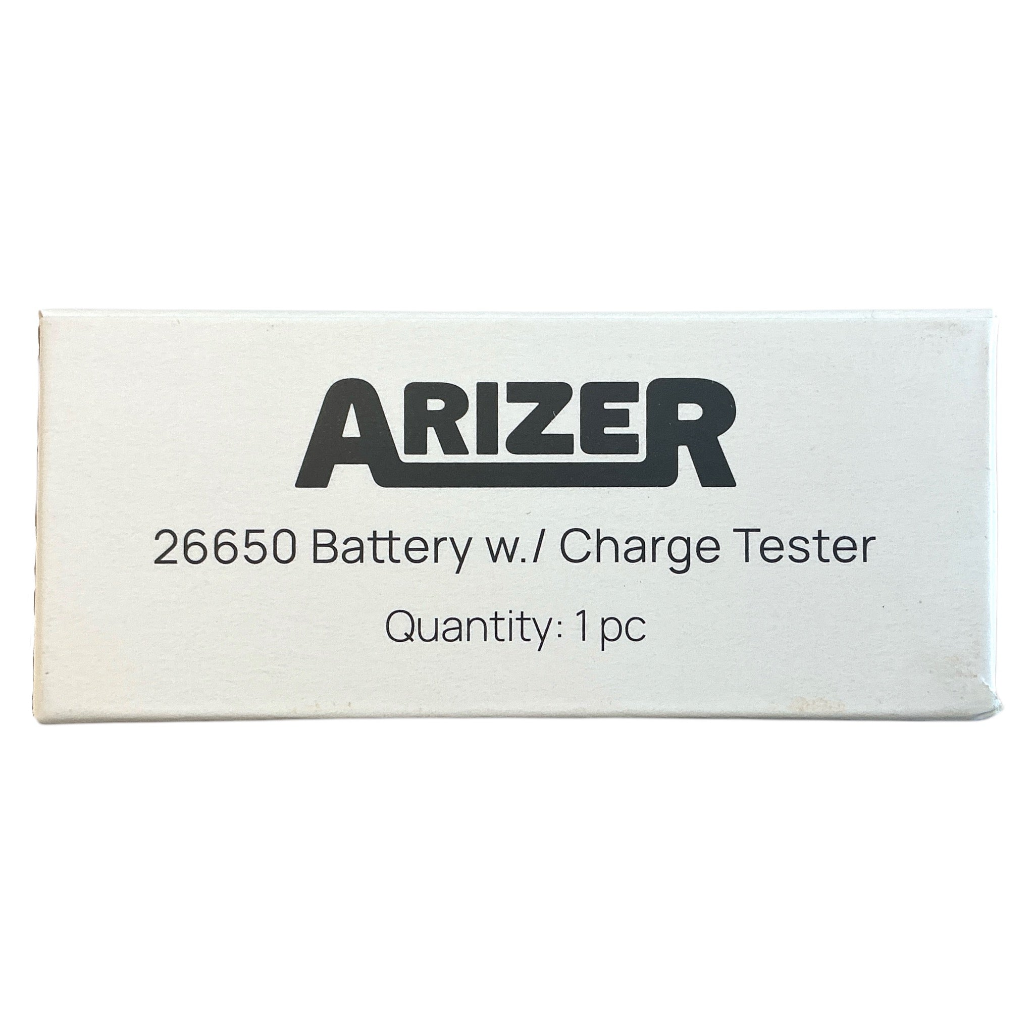 Arizer Air Max 26650er Akku inkl. Ladetester Verpackung