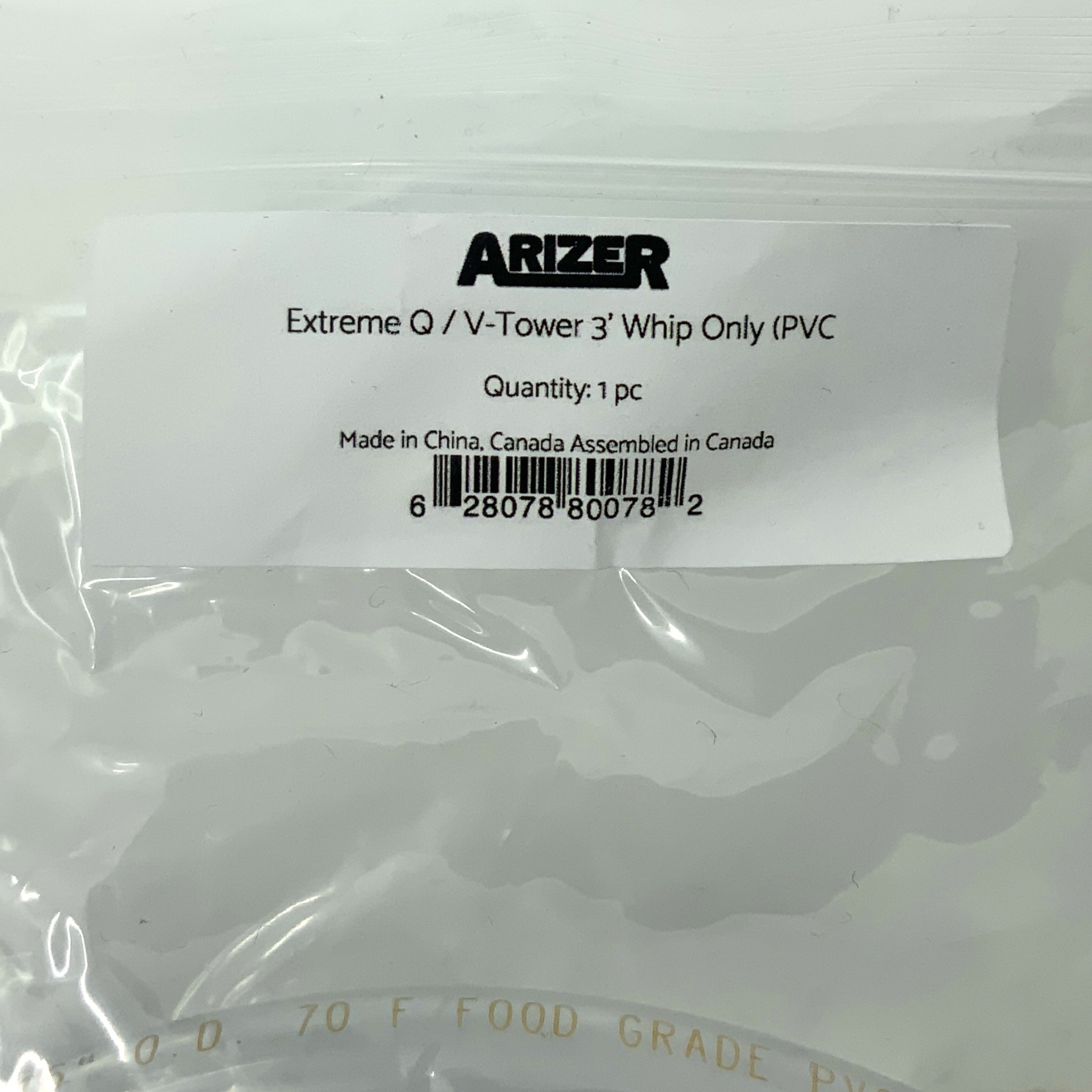 Arizer PVC Schlauch 90cm passend für Arizer XQ2, Extreme Q und V-Tower Etikett