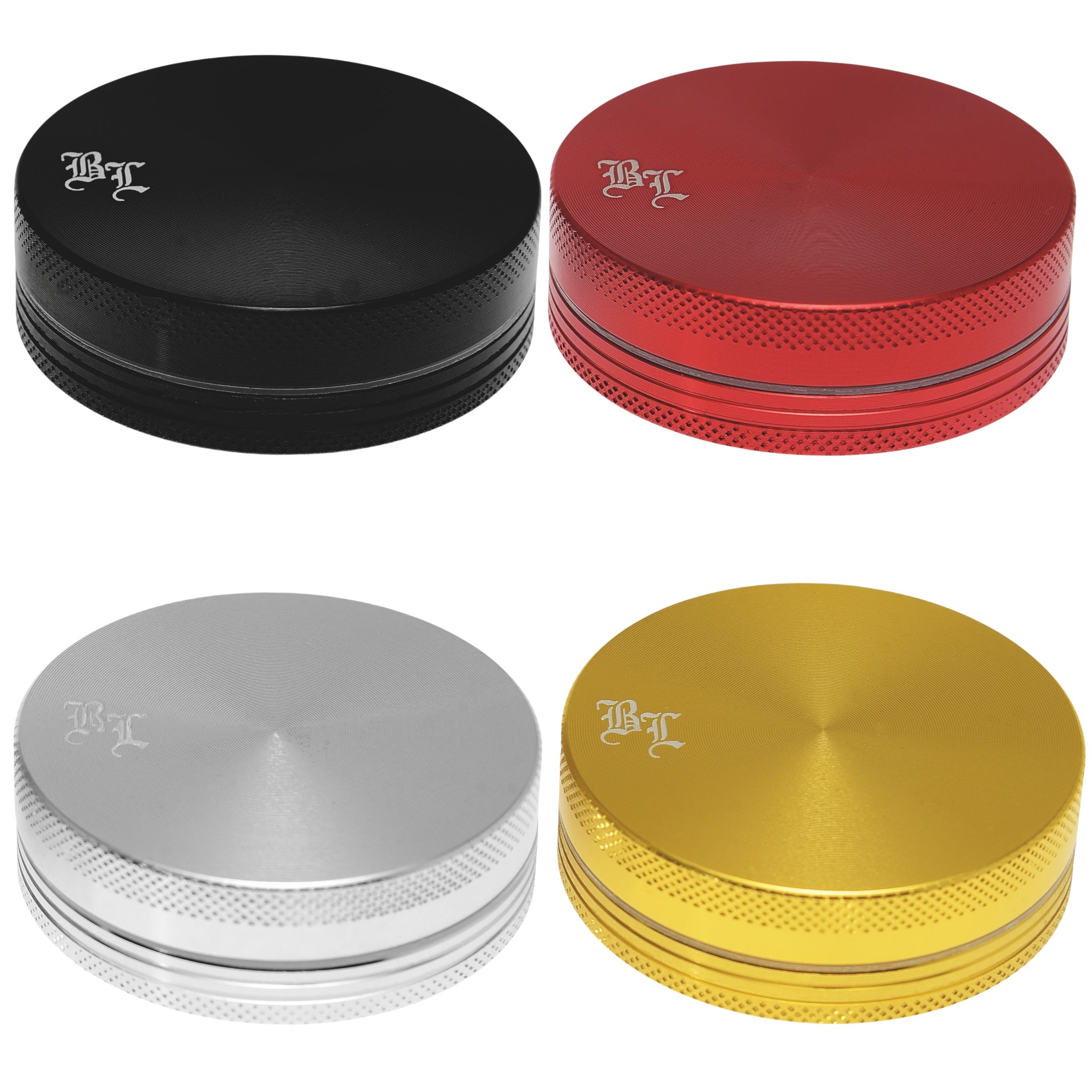 Black Leaf Alu Grinder 2 teilig verschiedene Farben