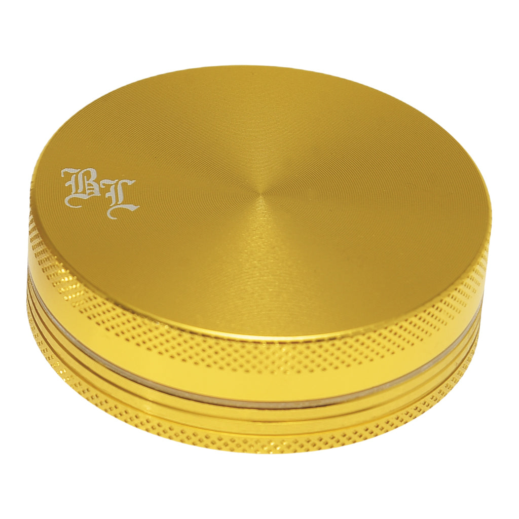 Black Leaf Alu Grinder 2 teilig Gold