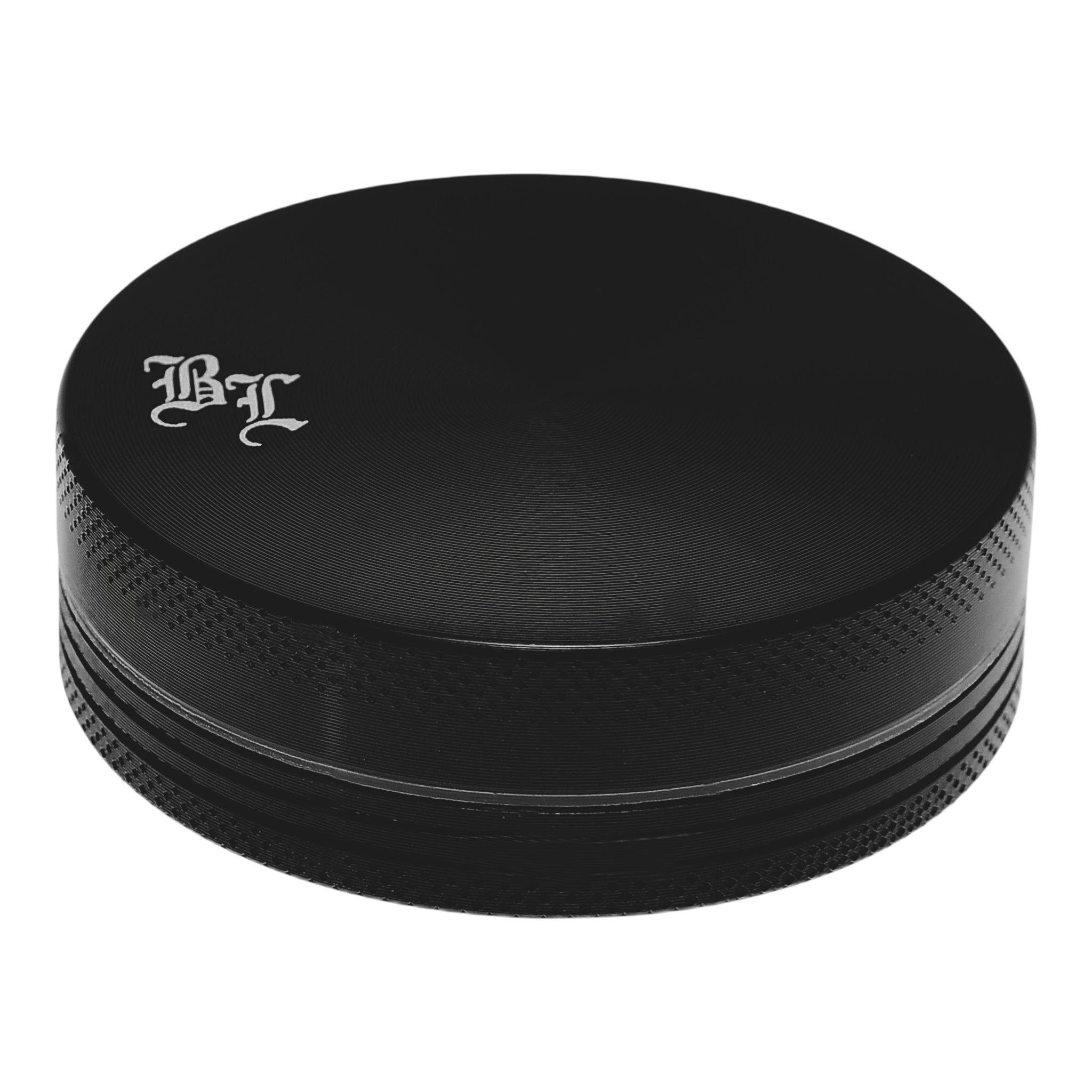 Black Leaf Alu Grinder 2 teilig Schwarz geschlossen